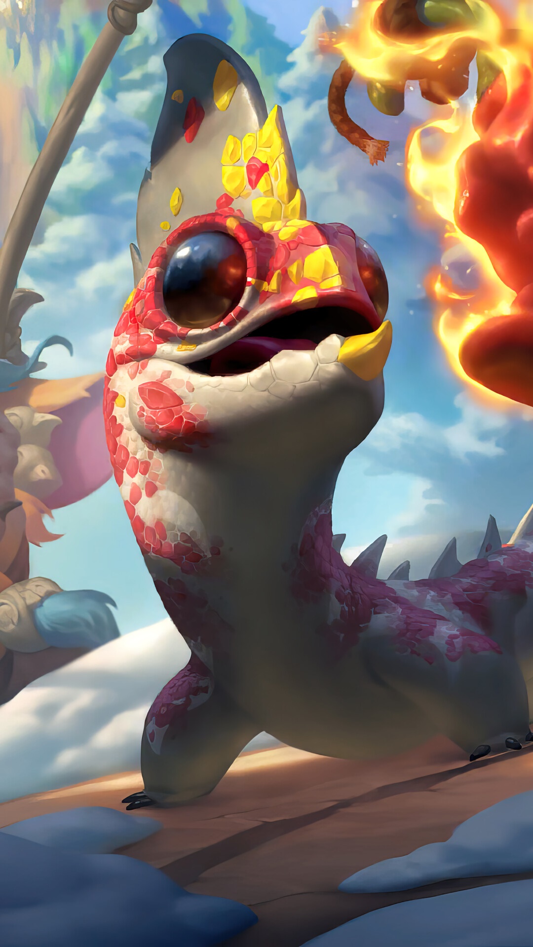 A small lizard creature from Legends of Runeterra HD Phone Wallpaper