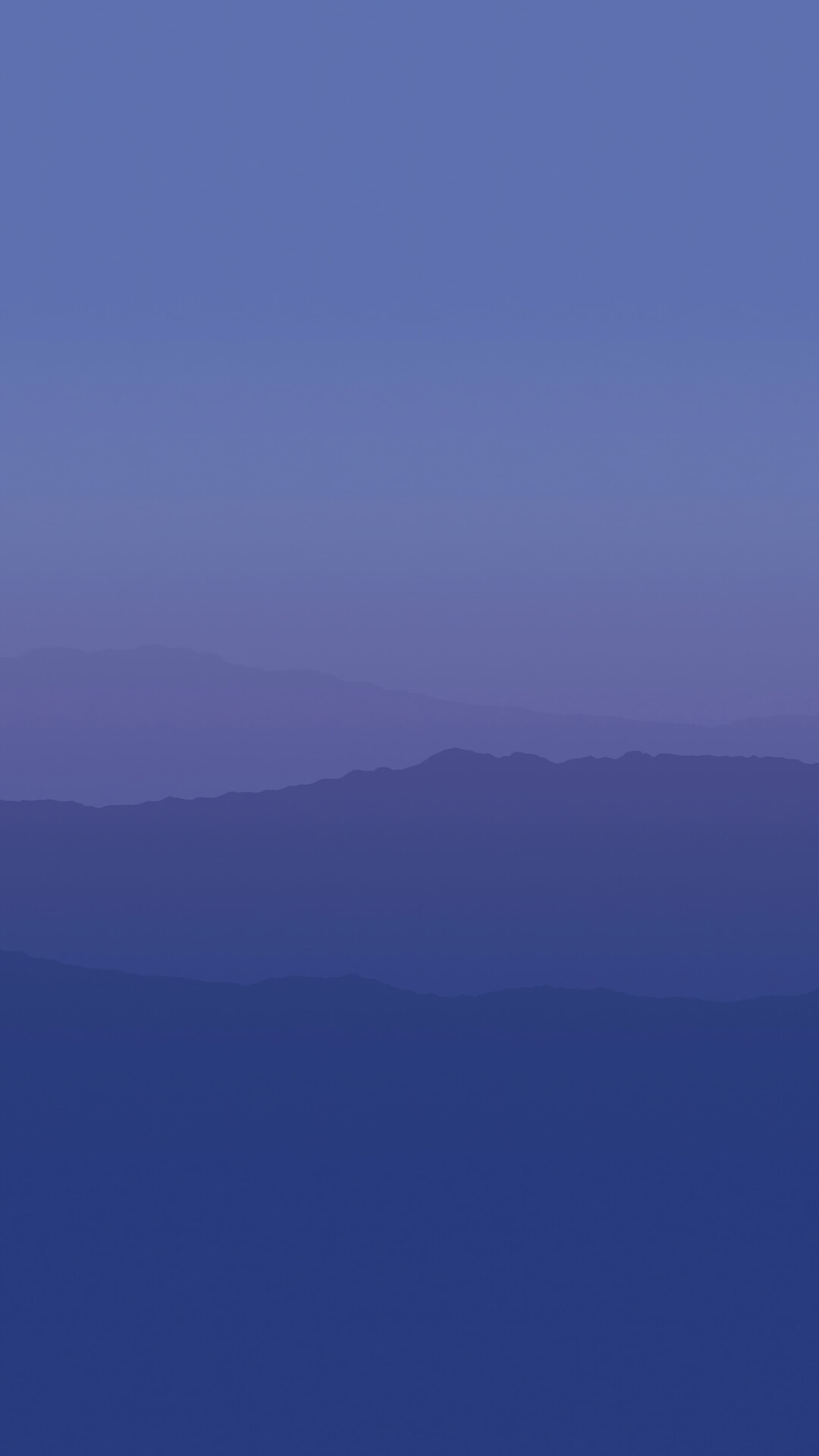 Minimalist landscape with layered mountains HD Phone Wallpaper