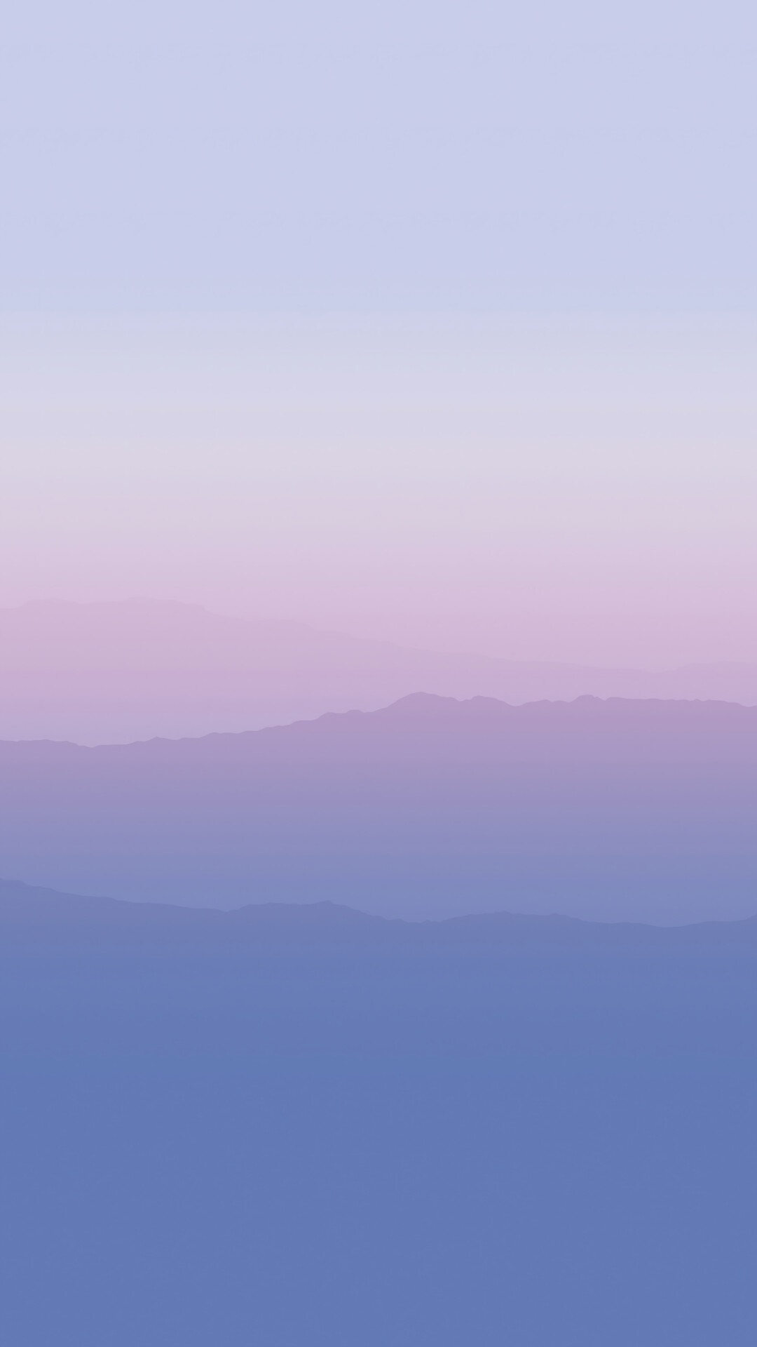 Minimalist landscape with layered mountains and gradient sky HD Phone Wallpaper