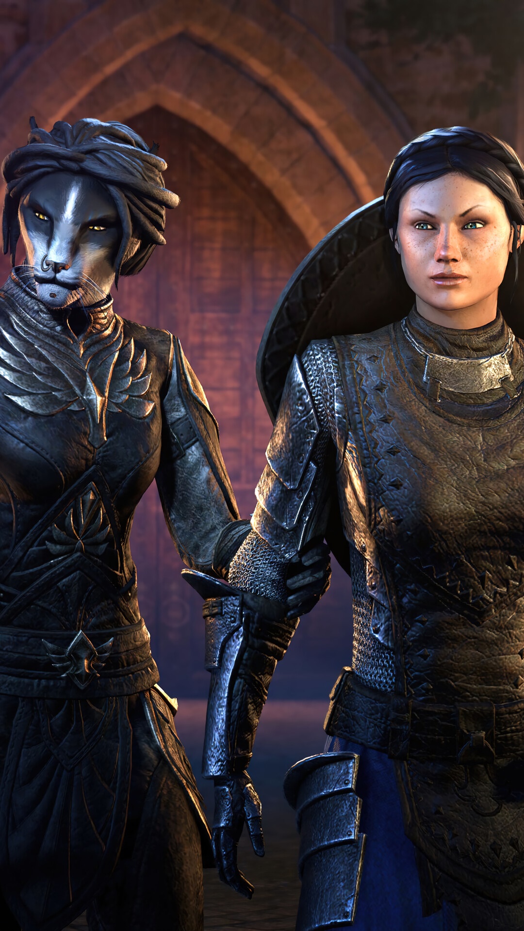 Two female characters from The Elder Scrolls Online HD Phone Wallpaper