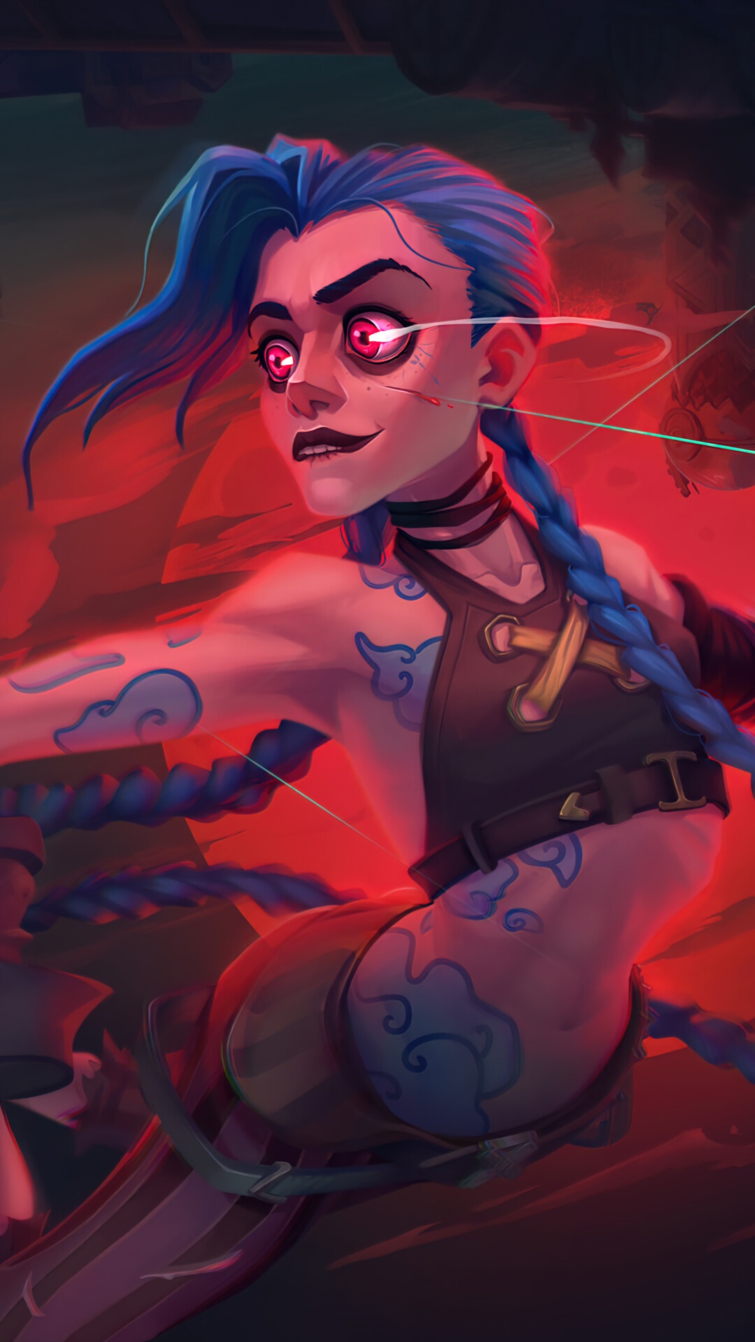 Jinx from Arcane HD Phone Wallpaper