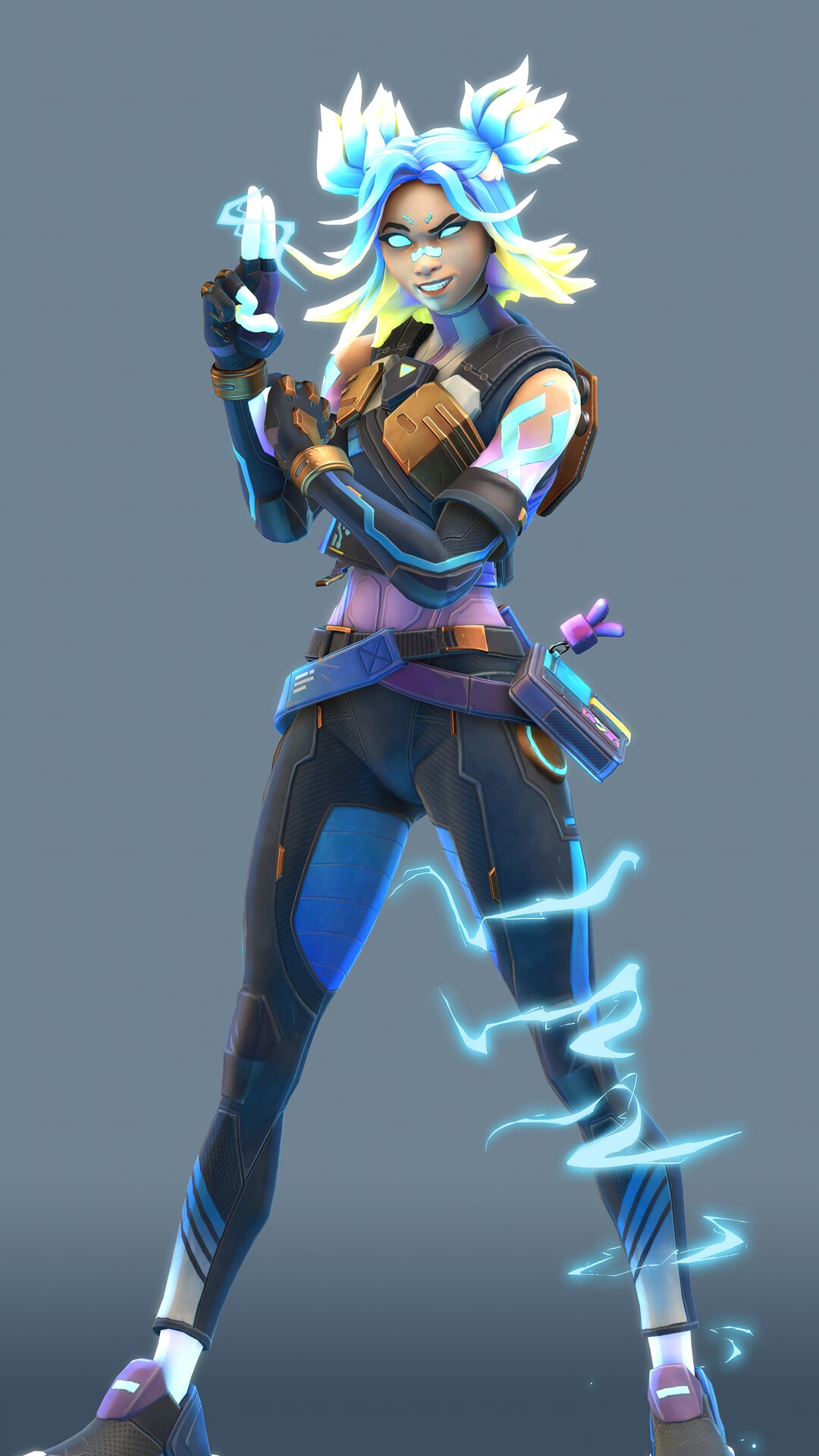 Neon from Valorant HD Phone Wallpaper