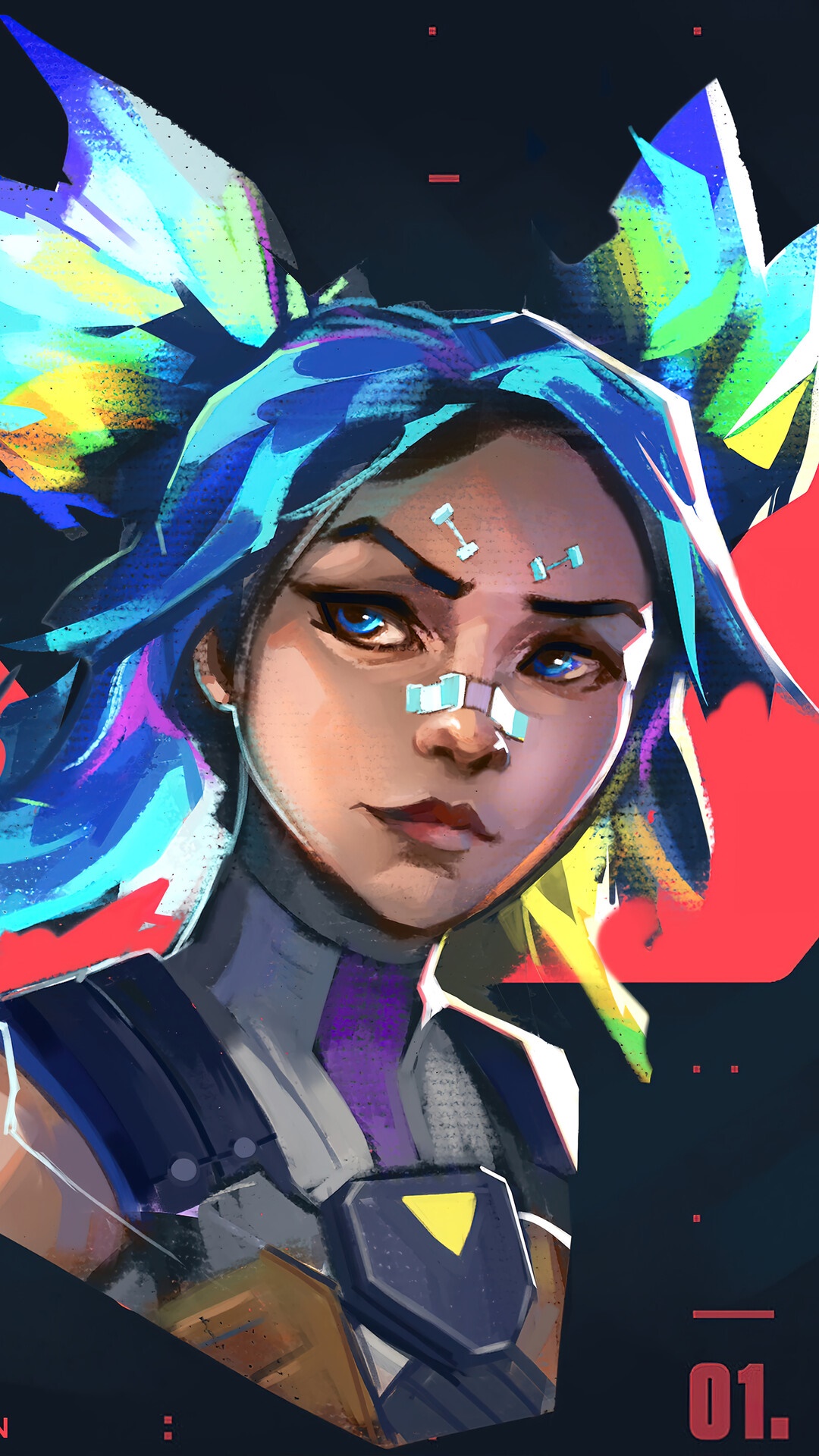 Neon from Valorant HD Phone Wallpaper