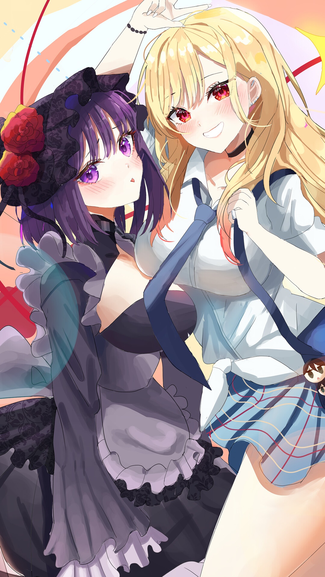 Marin Kitagawa and Wakana Gojo from My Dress-Up Darling HD Phone Wallpaper