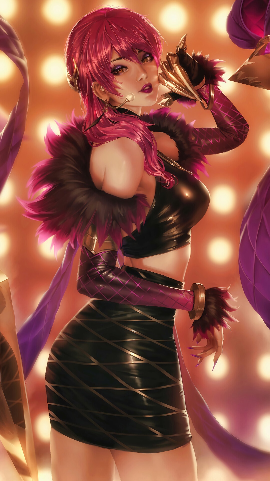 Evelynn from League of Legends KDA HD Phone Wallpaper