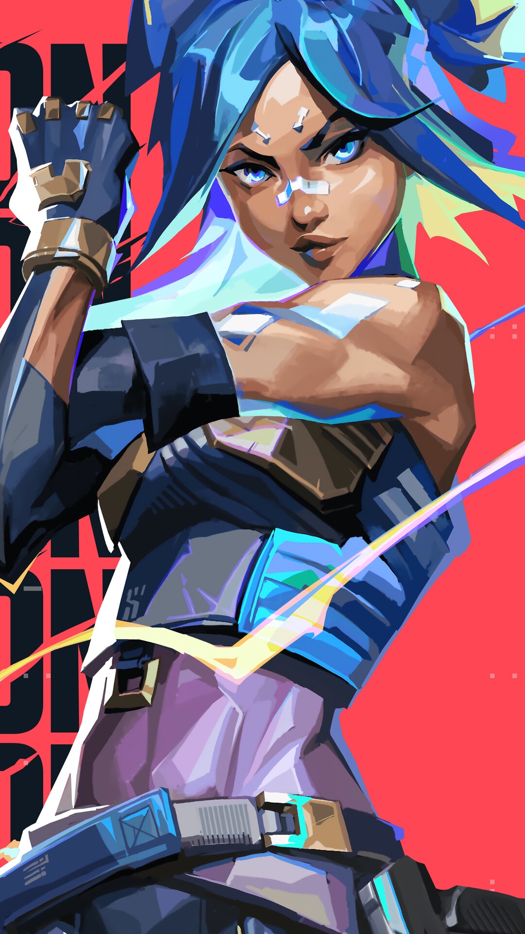 Neon from Valorant HD Phone Wallpaper