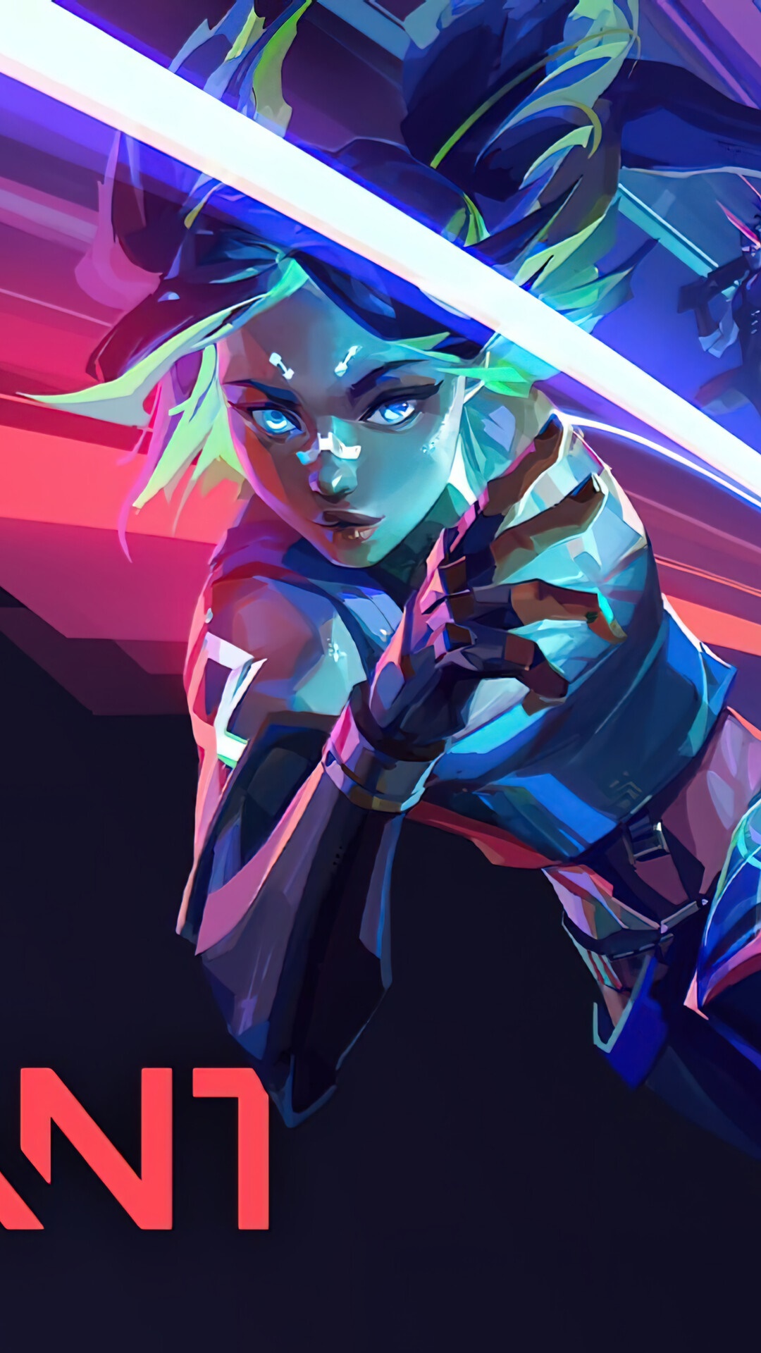 Neon from Valorant HD Phone Wallpaper