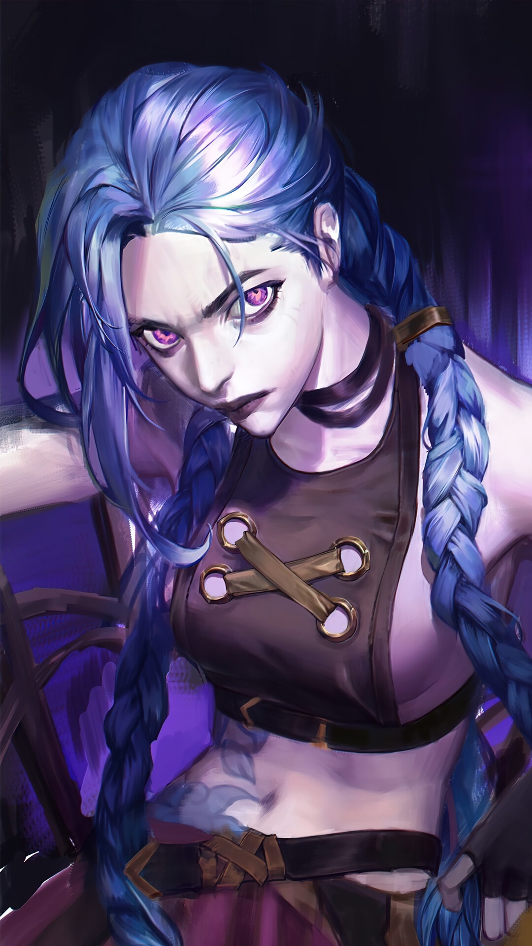 Jinx from Arcane League of Legends HD Phone Wallpaper