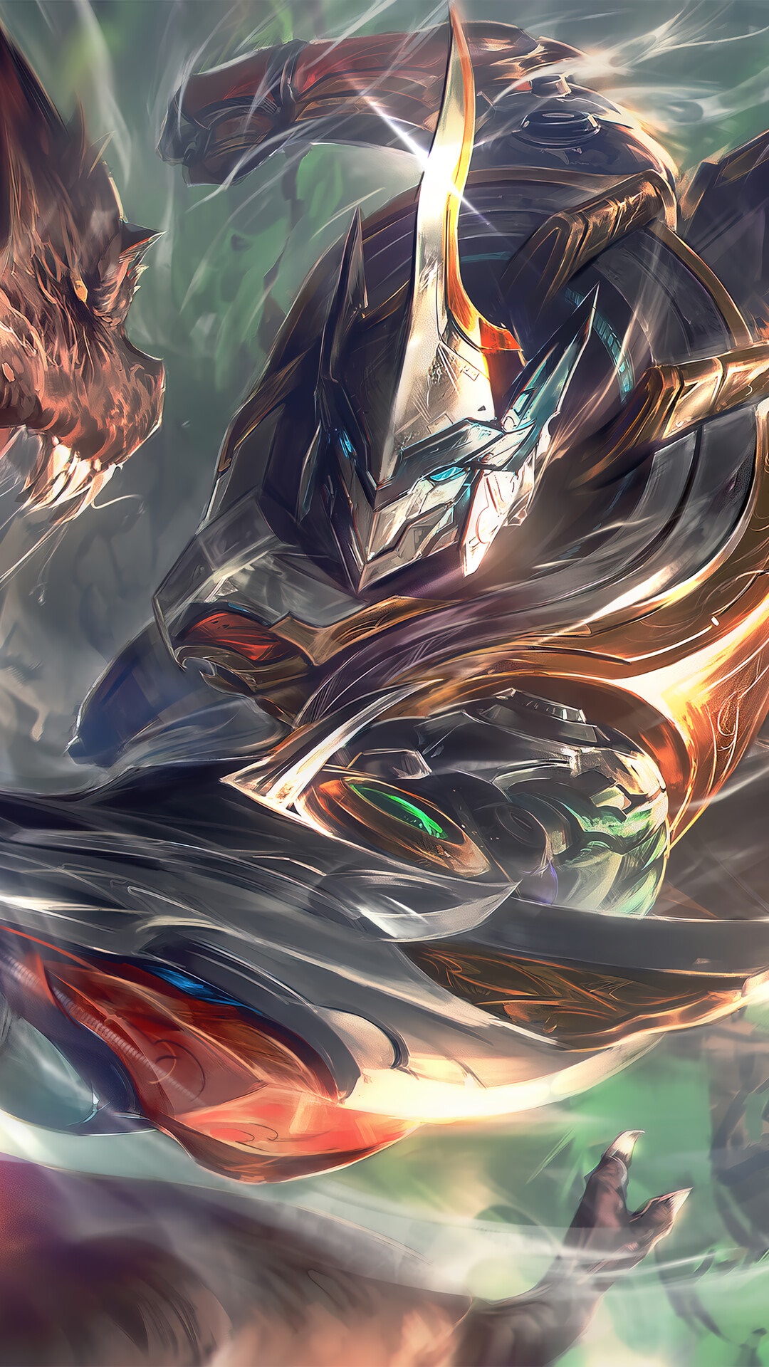 Sett from League of Legends Mecha Kingdoms HD Phone Wallpaper