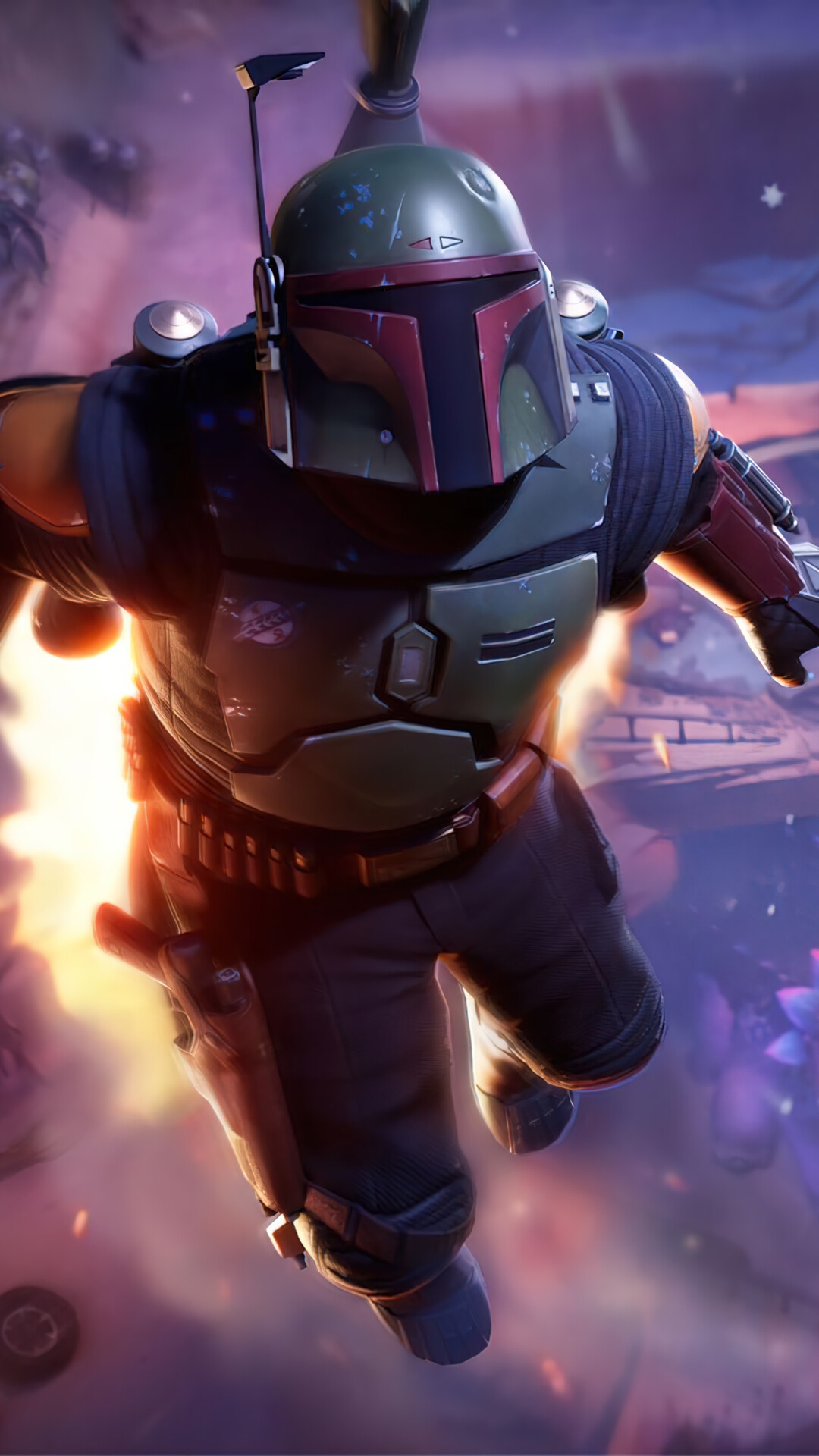 Boba Fett from Fortnite HD Phone Wallpaper