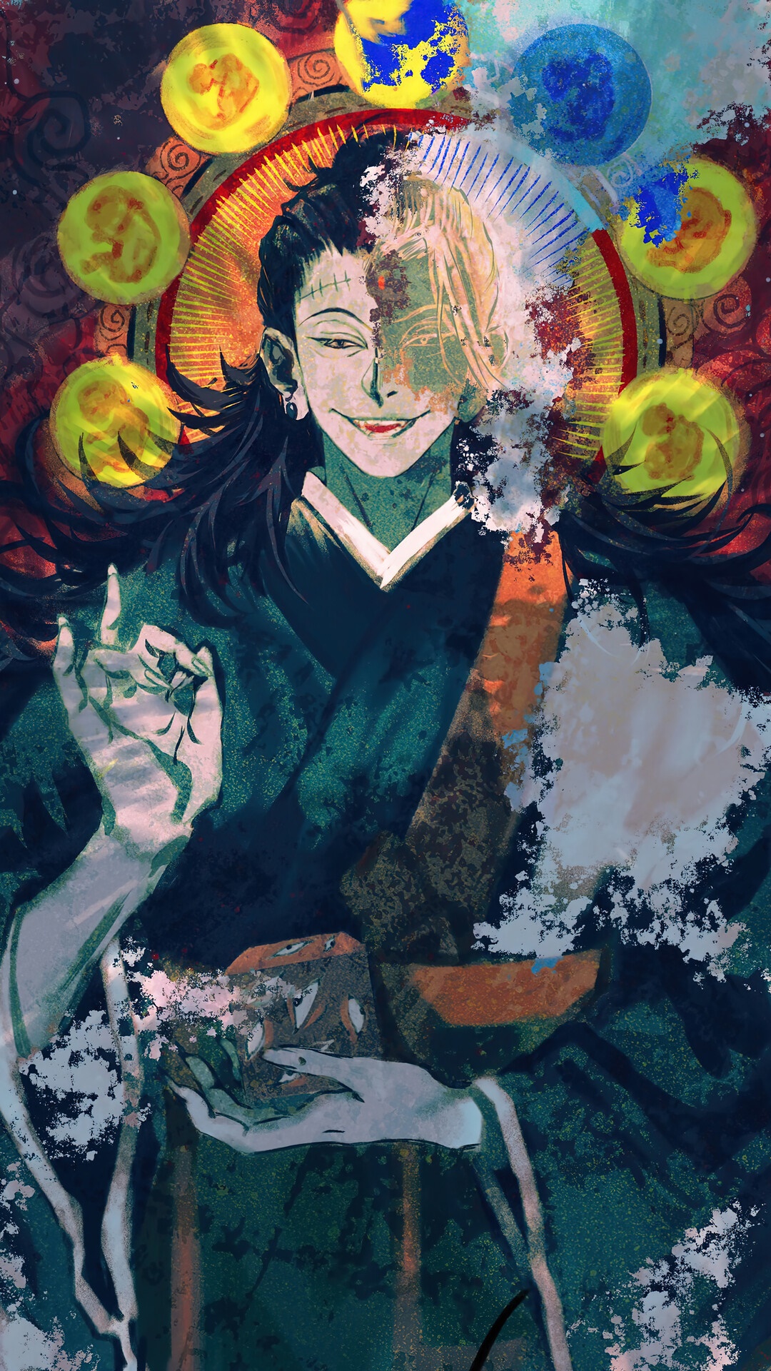 Suguru Geto from Jujutsu Kaisen HD Phone Wallpaper
