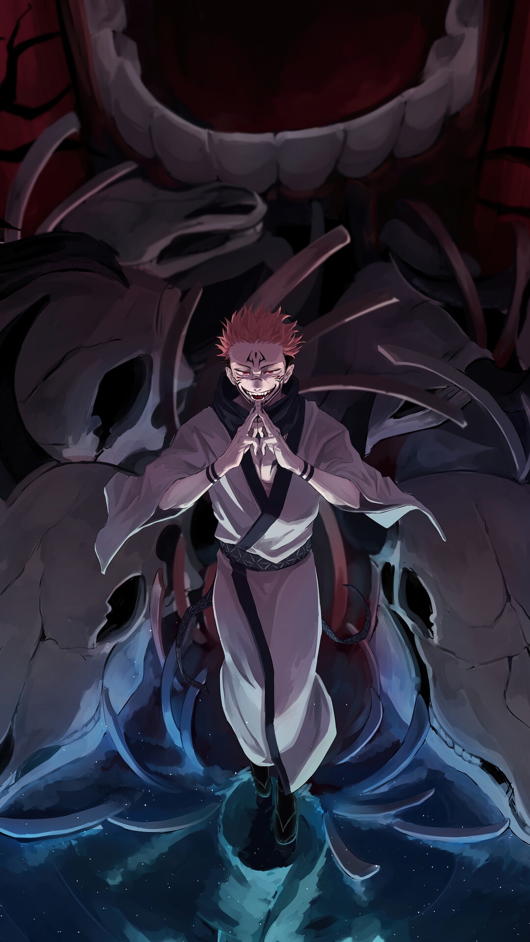 Sukuna from Jujutsu Kaisen HD Phone Wallpaper