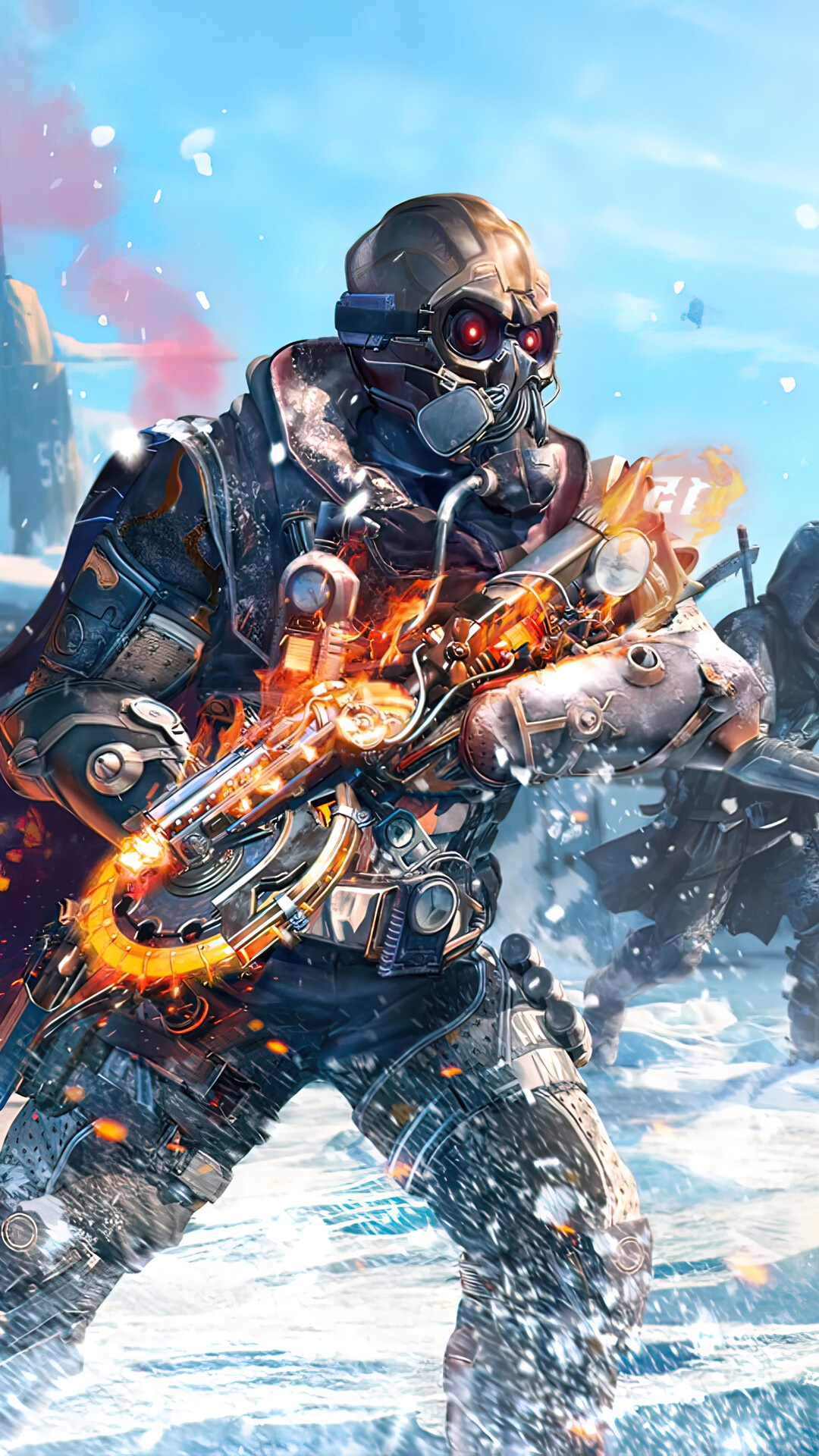 Call of Duty Mobile Character in Winter Combat HD Phone Wallpaper
