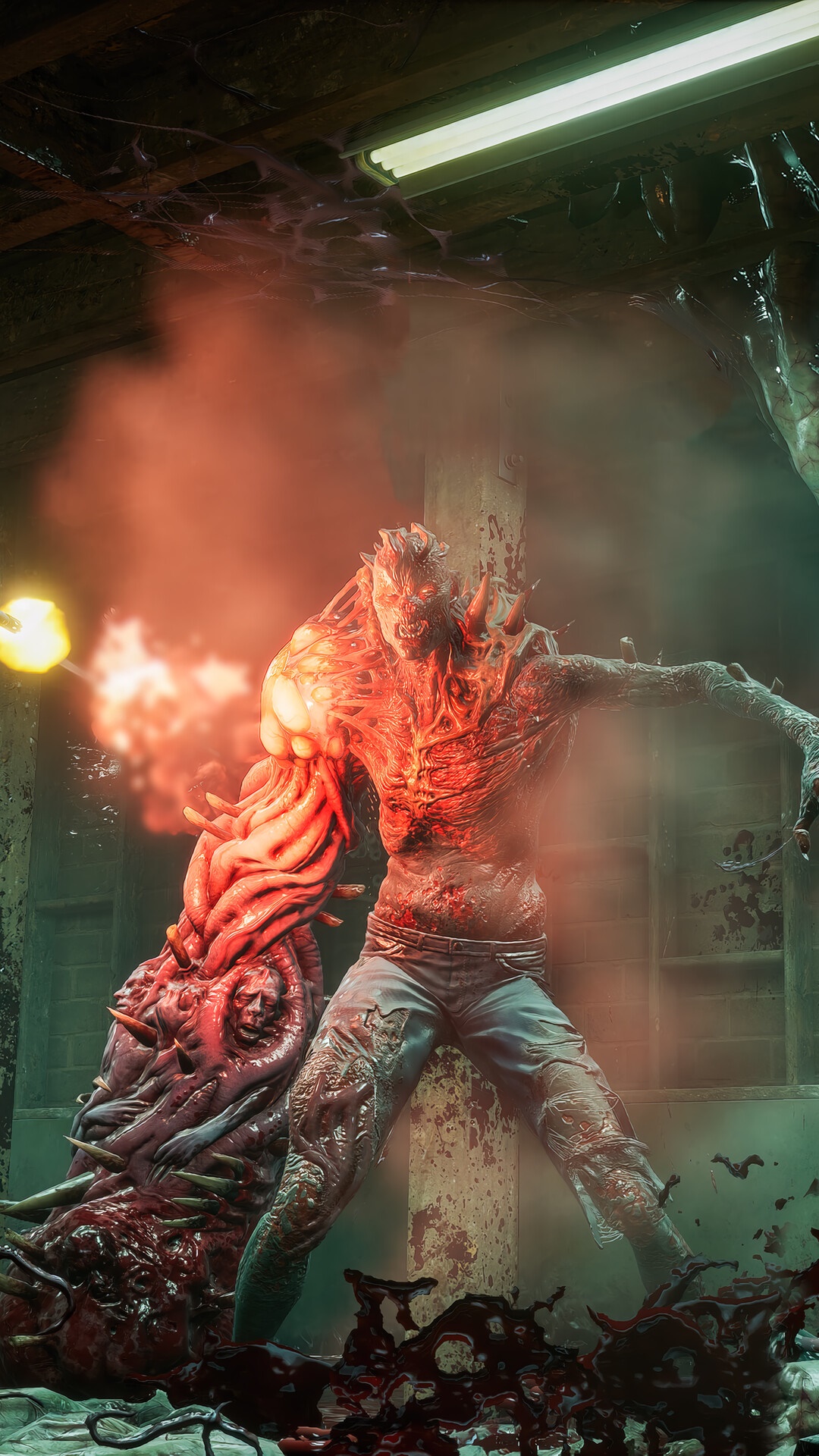 Mutated creature firing projectile in Back 4 Blood HD Phone Wallpaper
