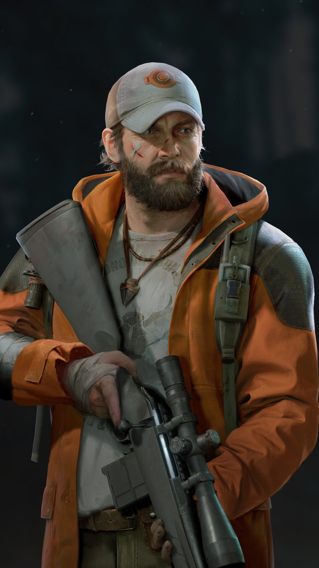 Man with sniper rifle from Back 4 Blood HD Phone Wallpaper