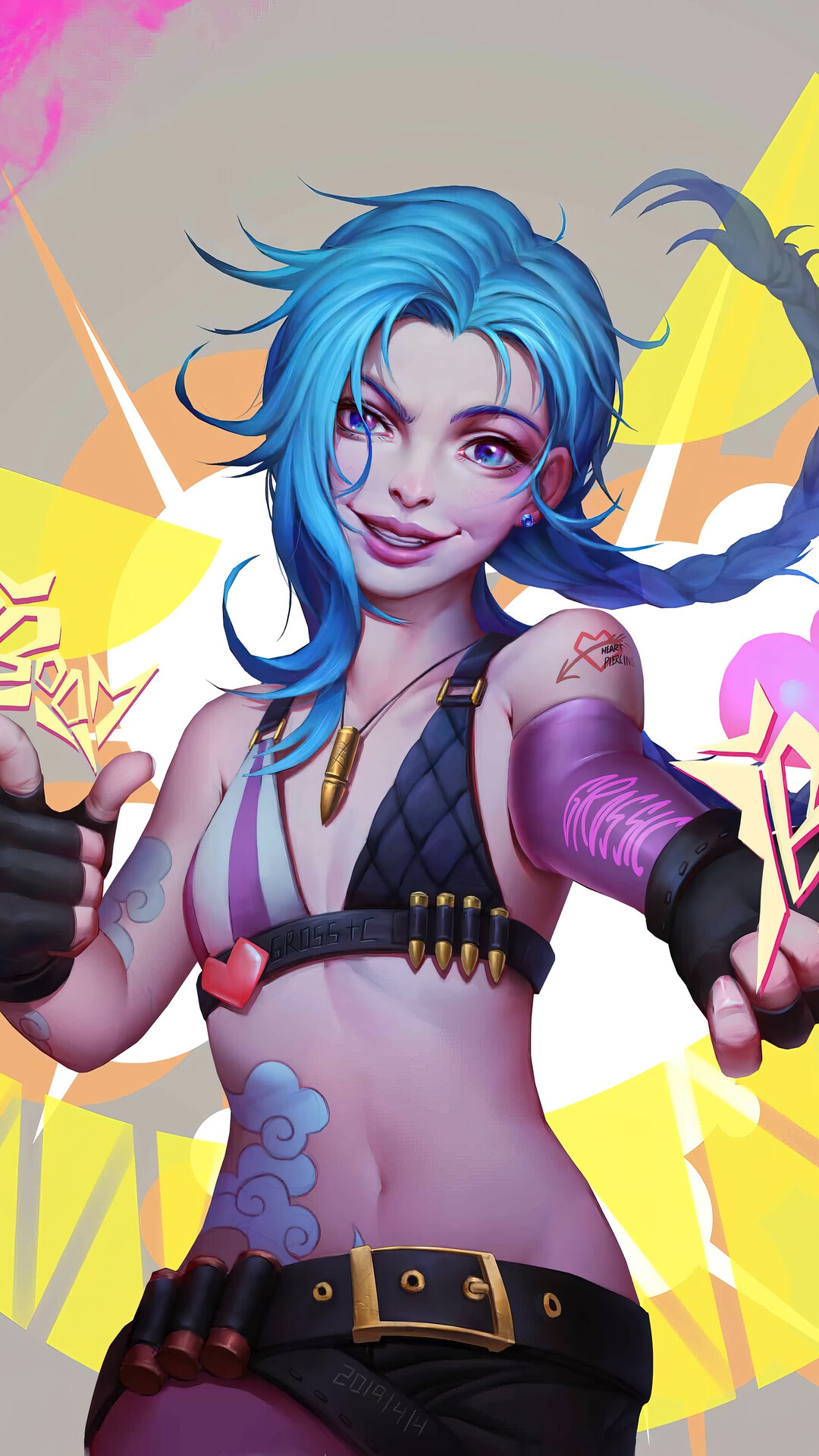 Jinx from League of Legends HD Phone Wallpaper