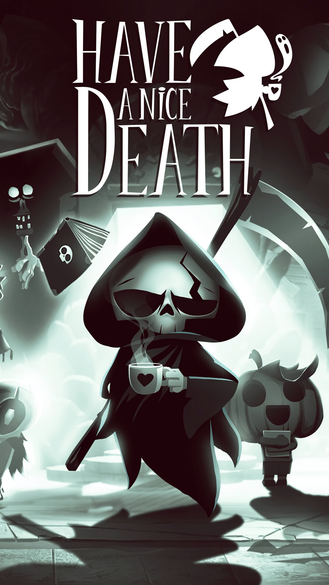 Have a Nice Death video game cover art HD Phone Wallpaper