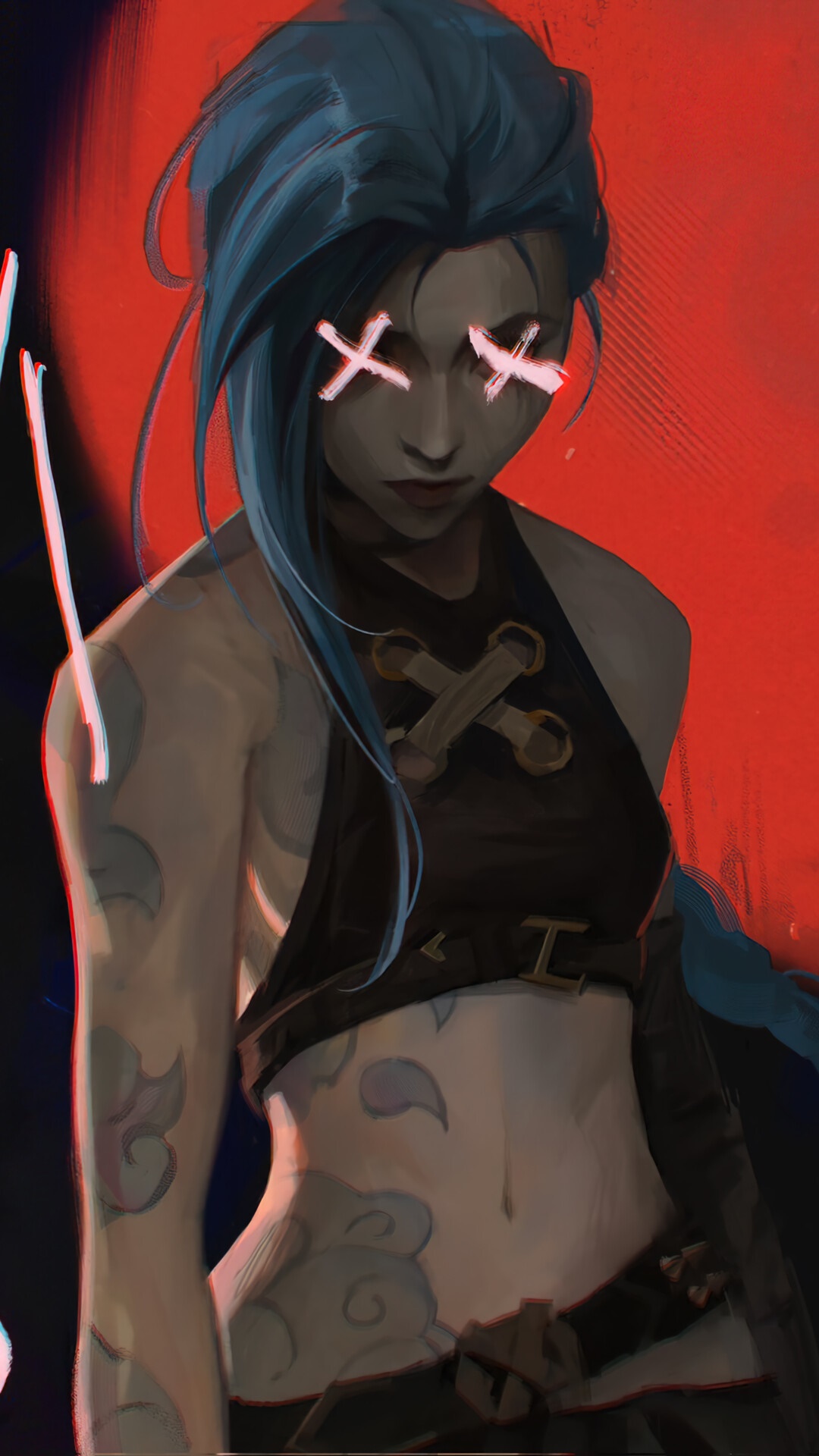 Jinx from Arcane League of Legends HD Phone Wallpaper