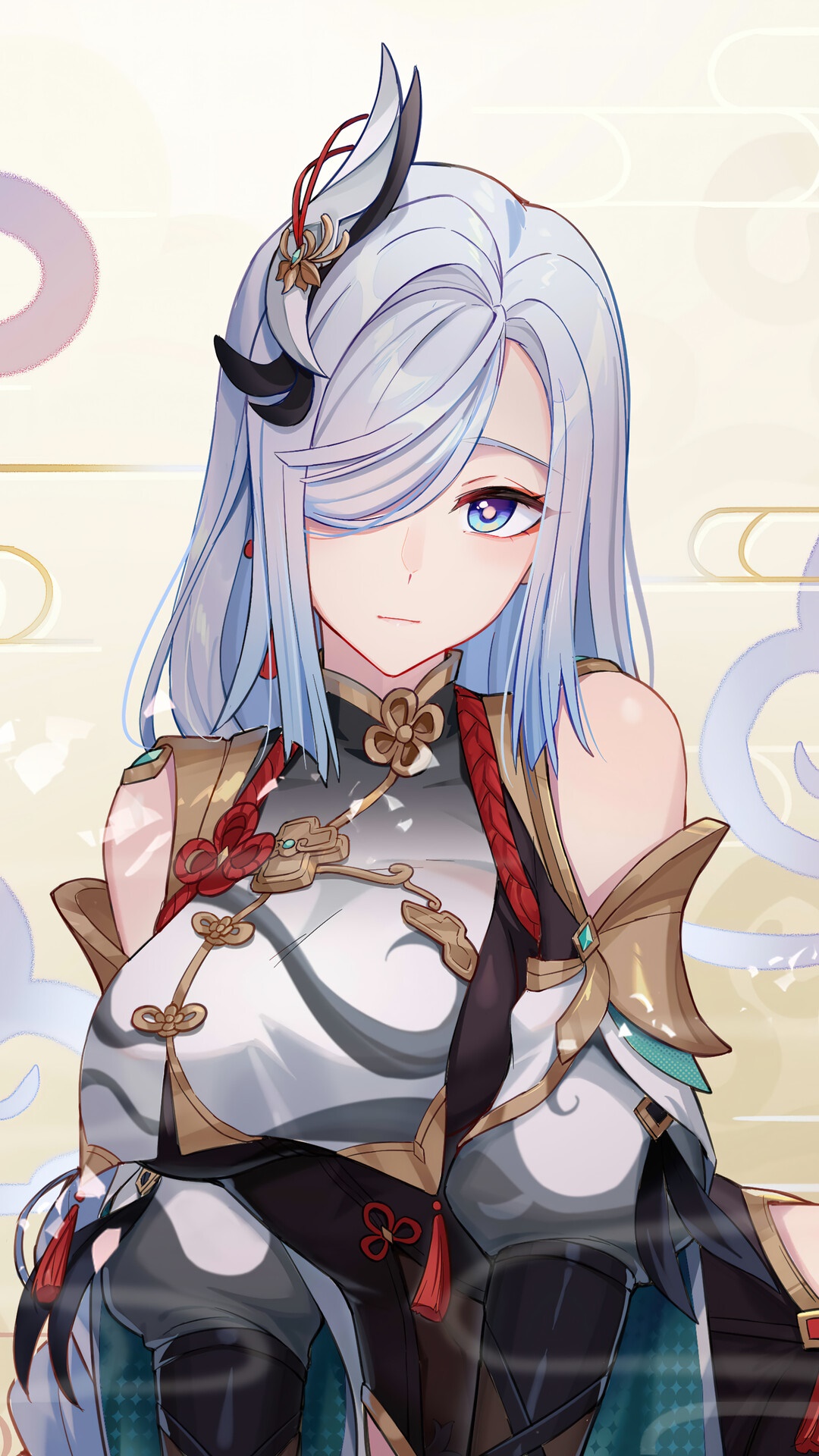 Shenhe from Genshin Impact HD Phone Wallpaper