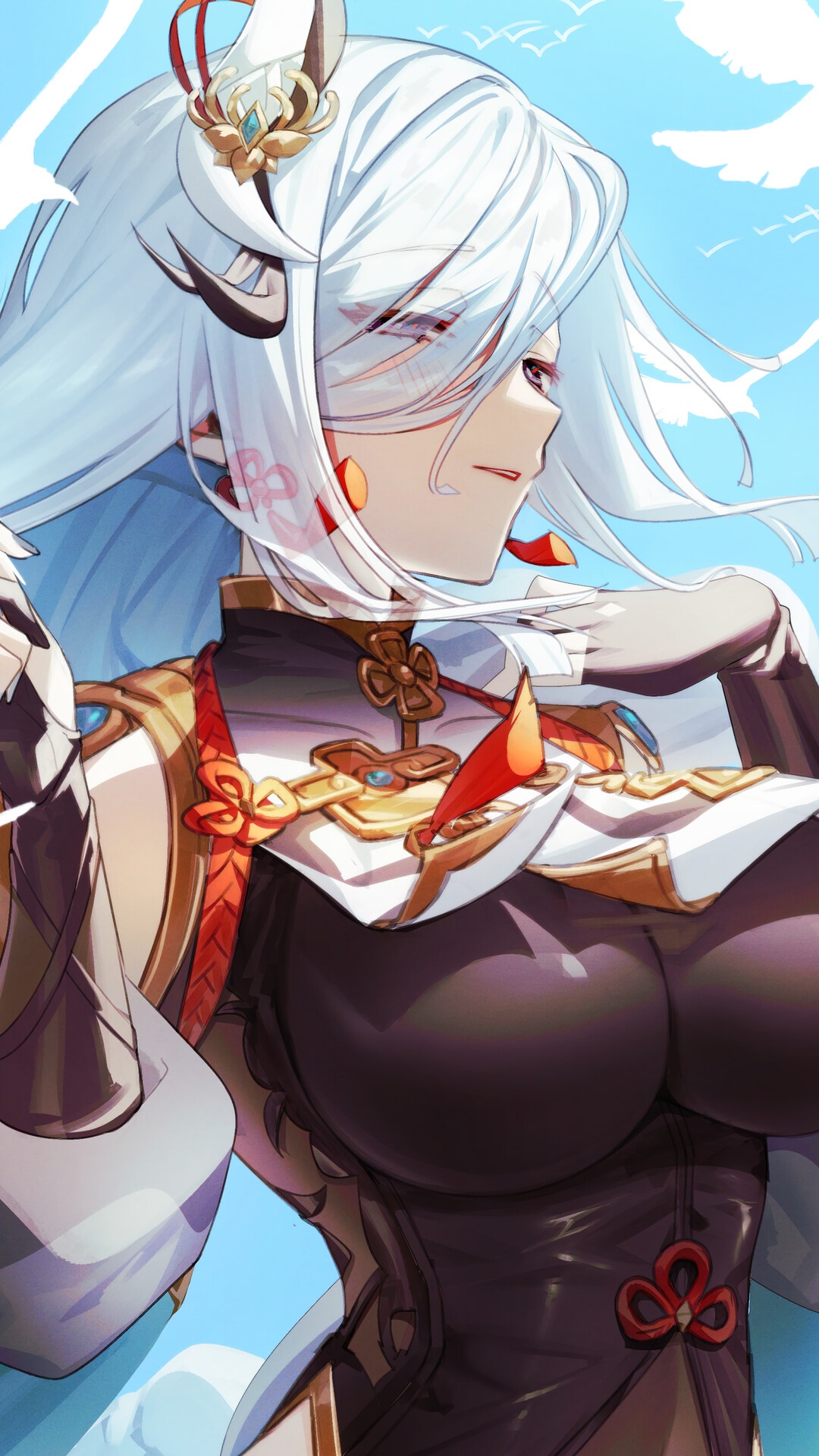 Shenhe from Genshin Impact HD Phone Wallpaper