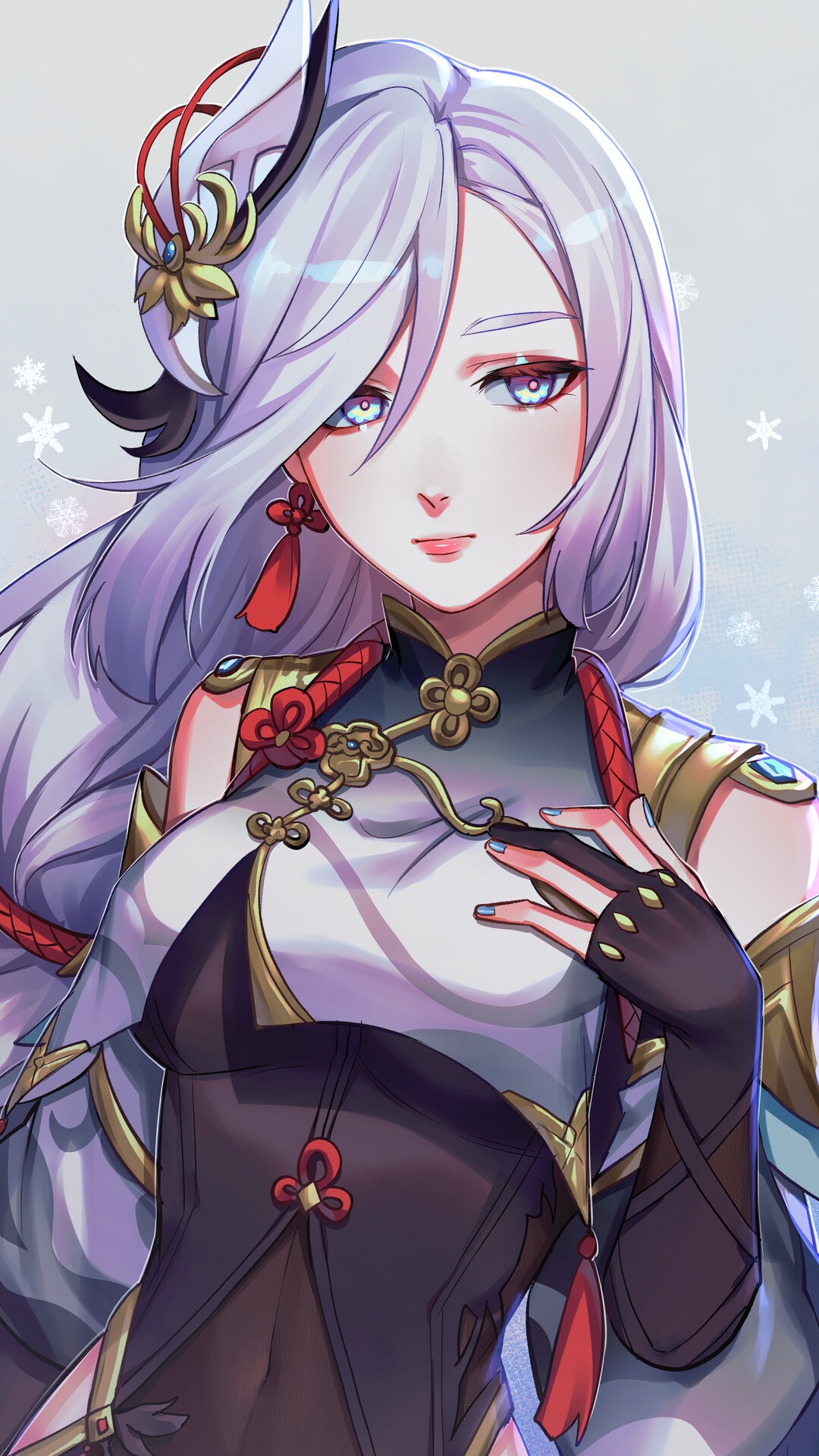 Shenhe from Genshin Impact HD Phone Wallpaper