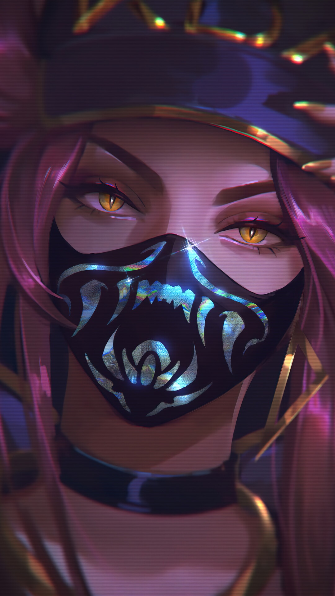 Akali from League of Legends K/DA HD Phone Wallpaper