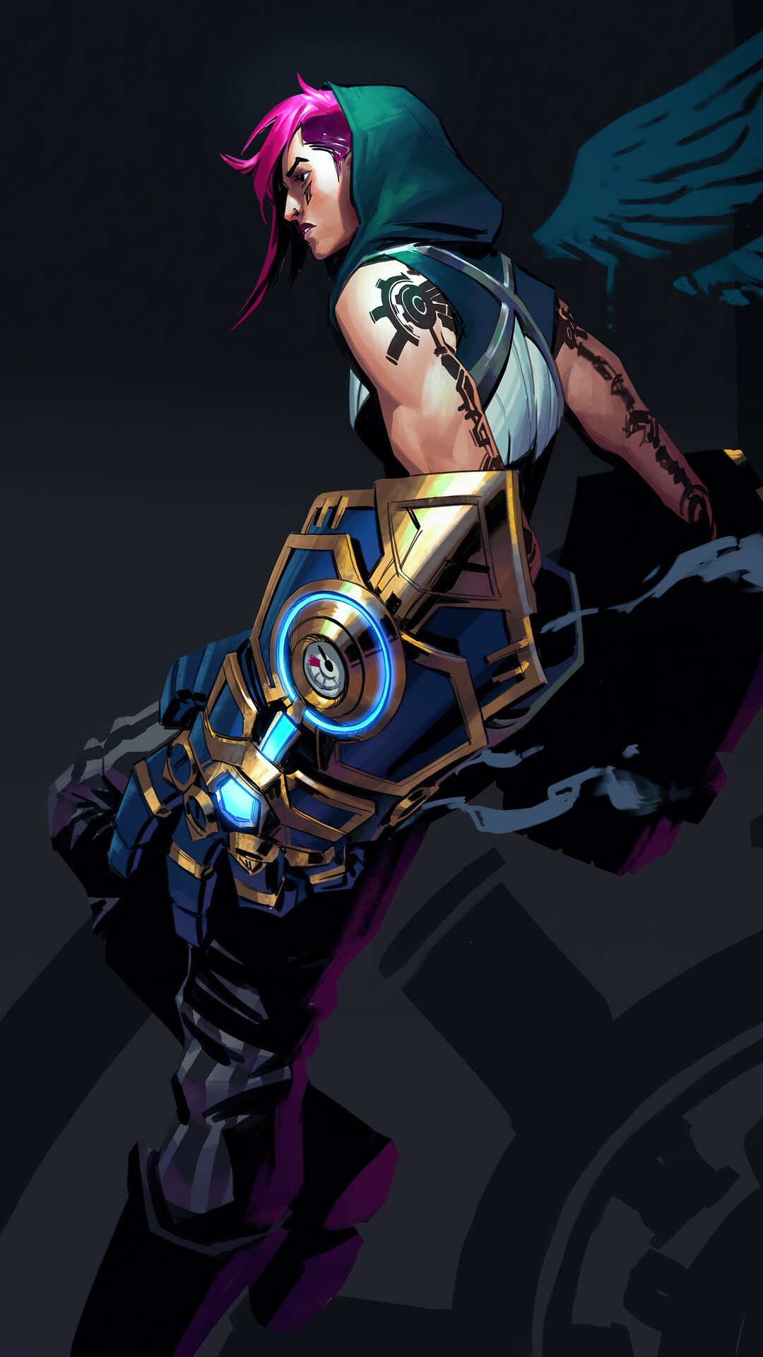 Vi from Arcane League of Legends HD Phone Wallpaper