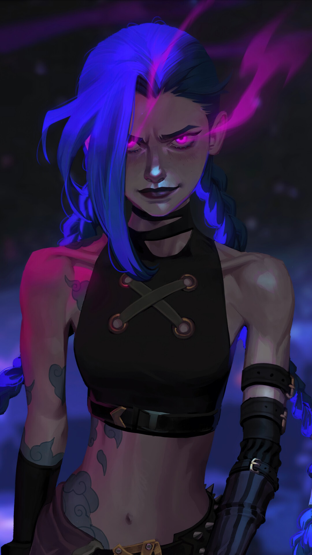 Jinx from Arcane League of Legends HD Phone Wallpaper