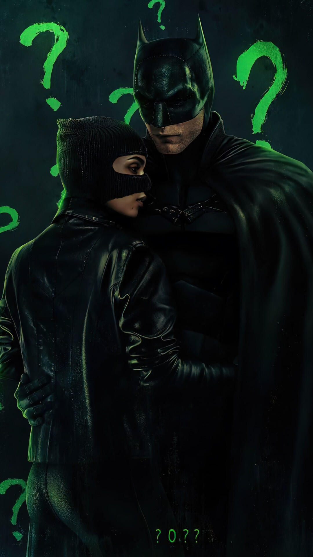 Batman and Catwoman from The Batman (2022) HD Phone Wallpaper
