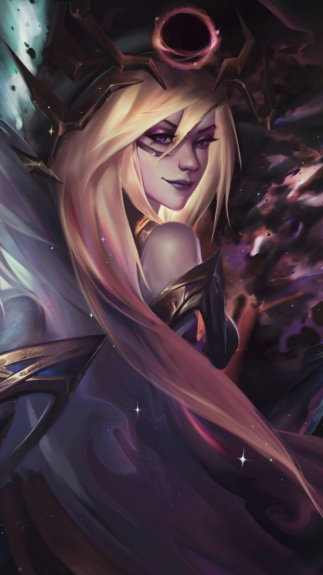 Lux from League of Legends Cosmic Skin HD Phone Wallpaper