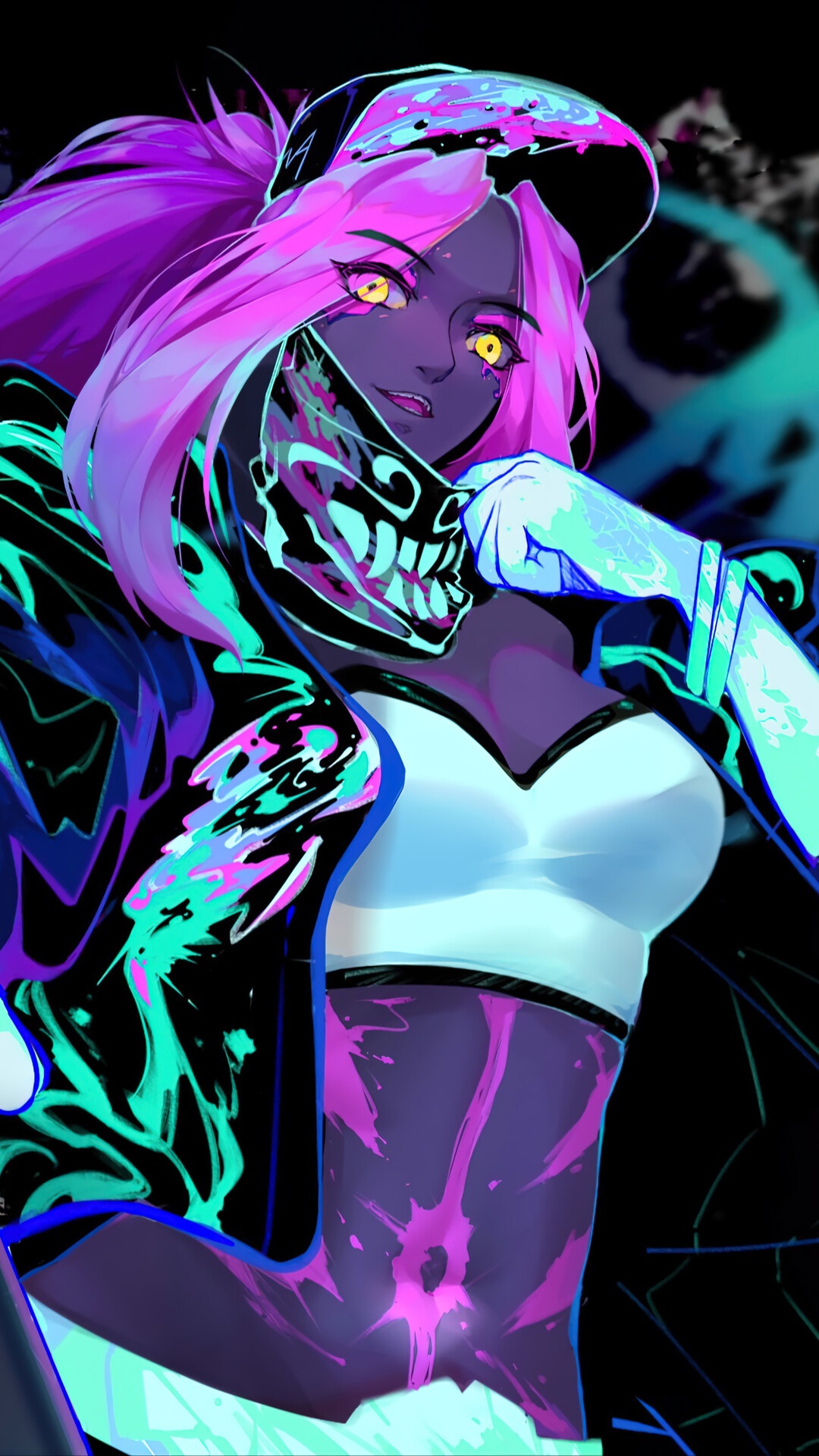 Akali from League of Legends HD Phone Wallpaper