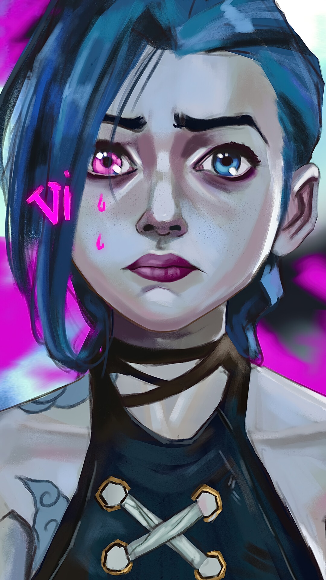 Jinx from Arcane Series HD Phone Wallpaper