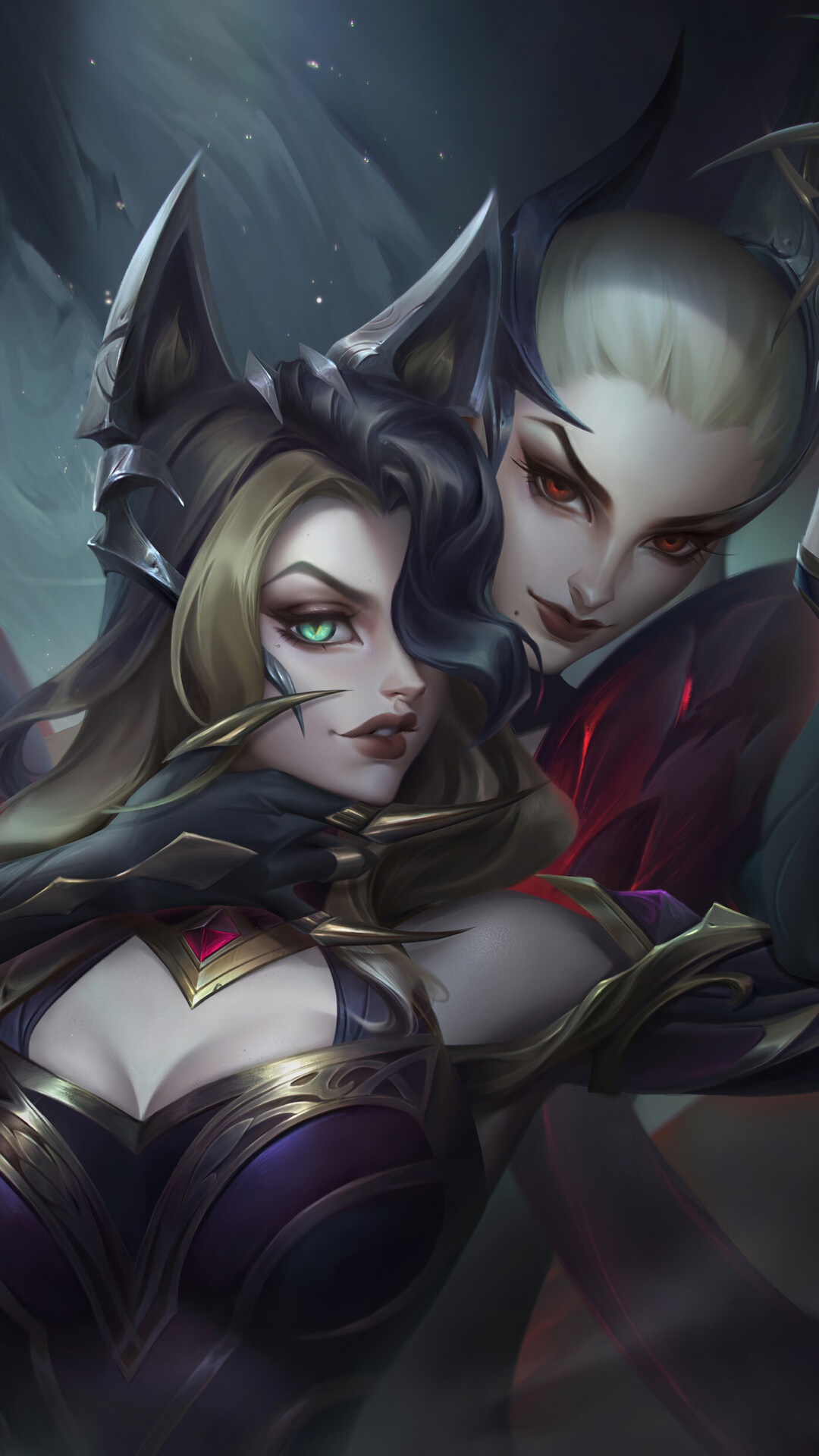 Coven Ahri and Evelynn from League of Legends HD Phone Wallpaper