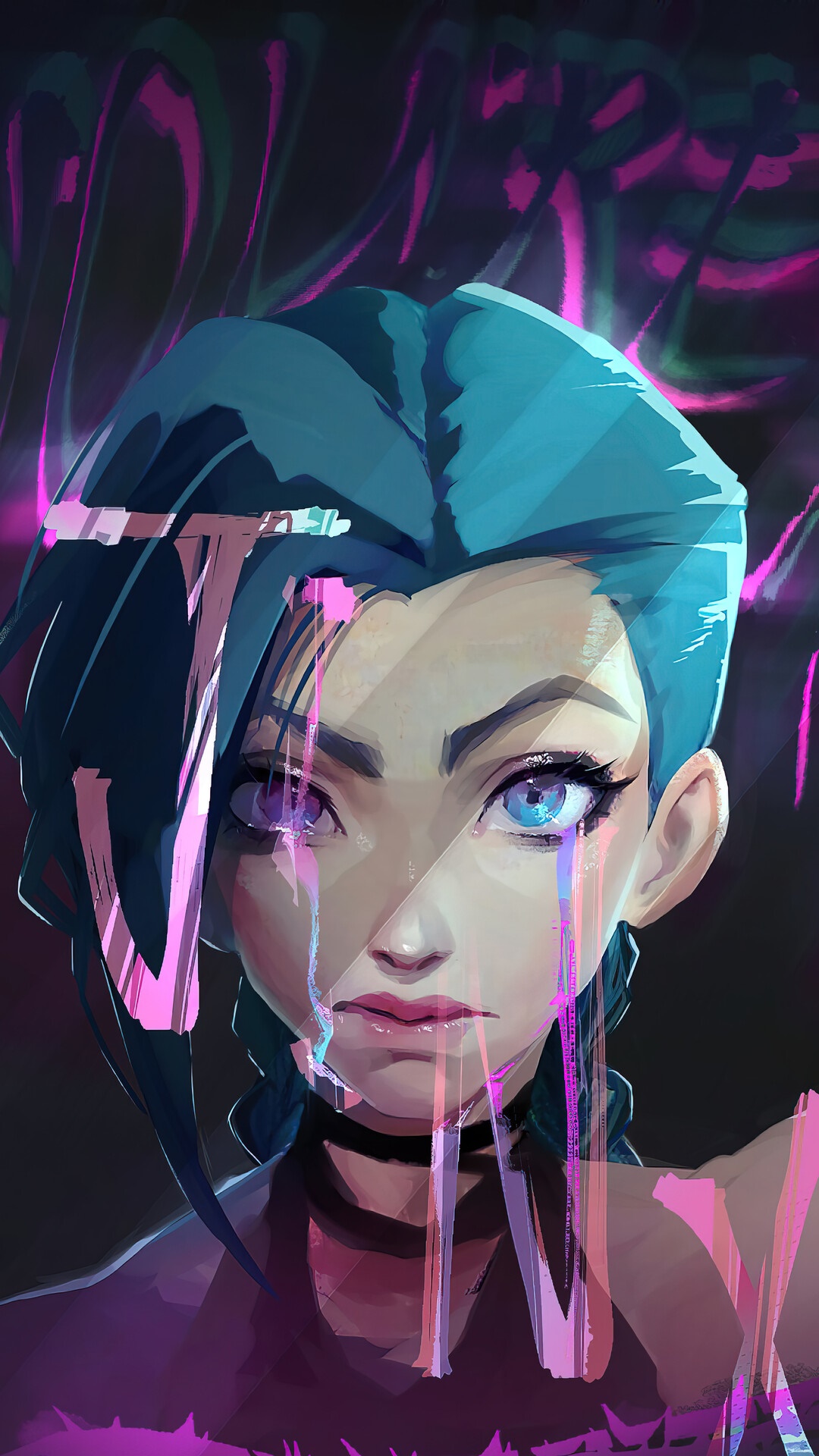 Jinx from Arcane League of Legends HD Phone Wallpaper