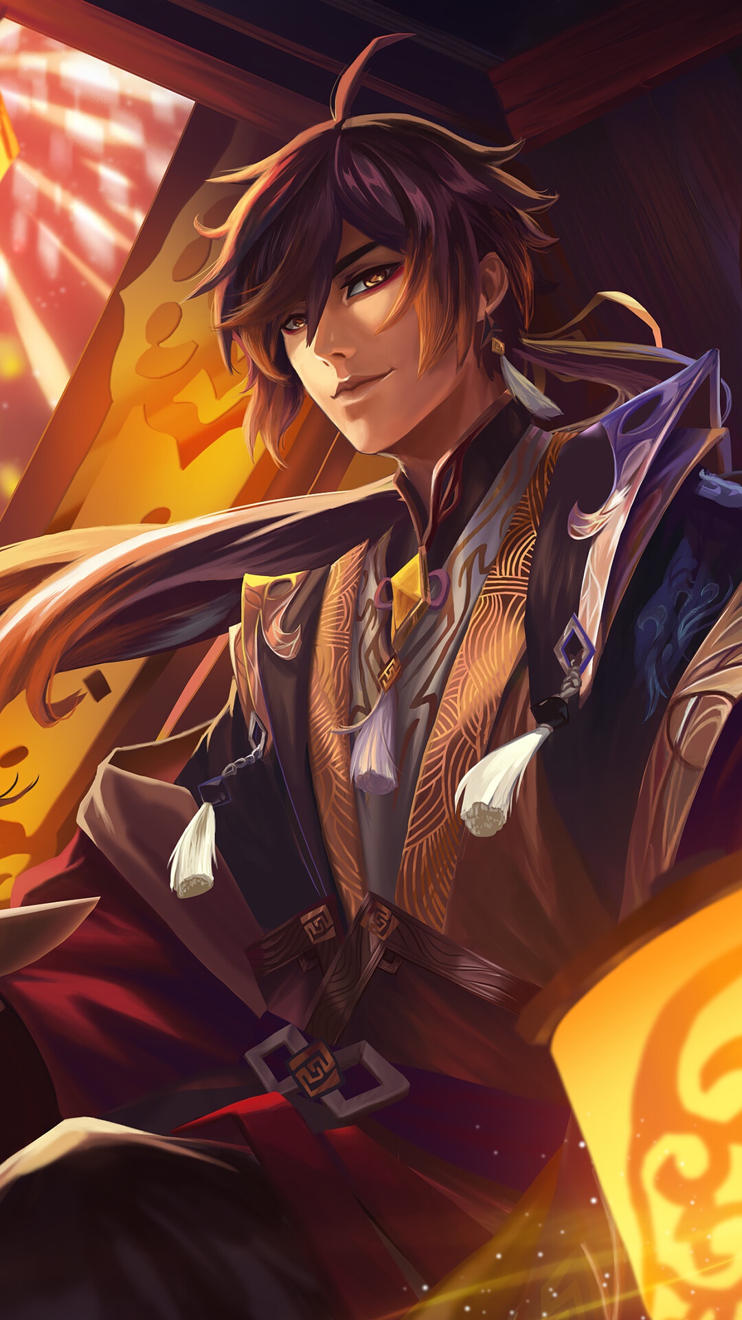 Zhongli from Genshin Impact HD Phone Wallpaper