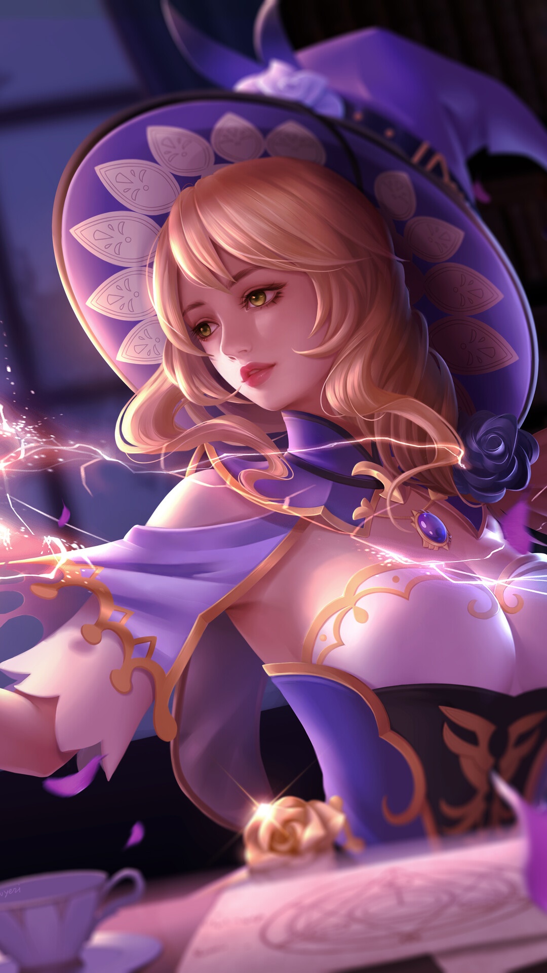 Mona from Genshin Impact HD Phone Wallpaper