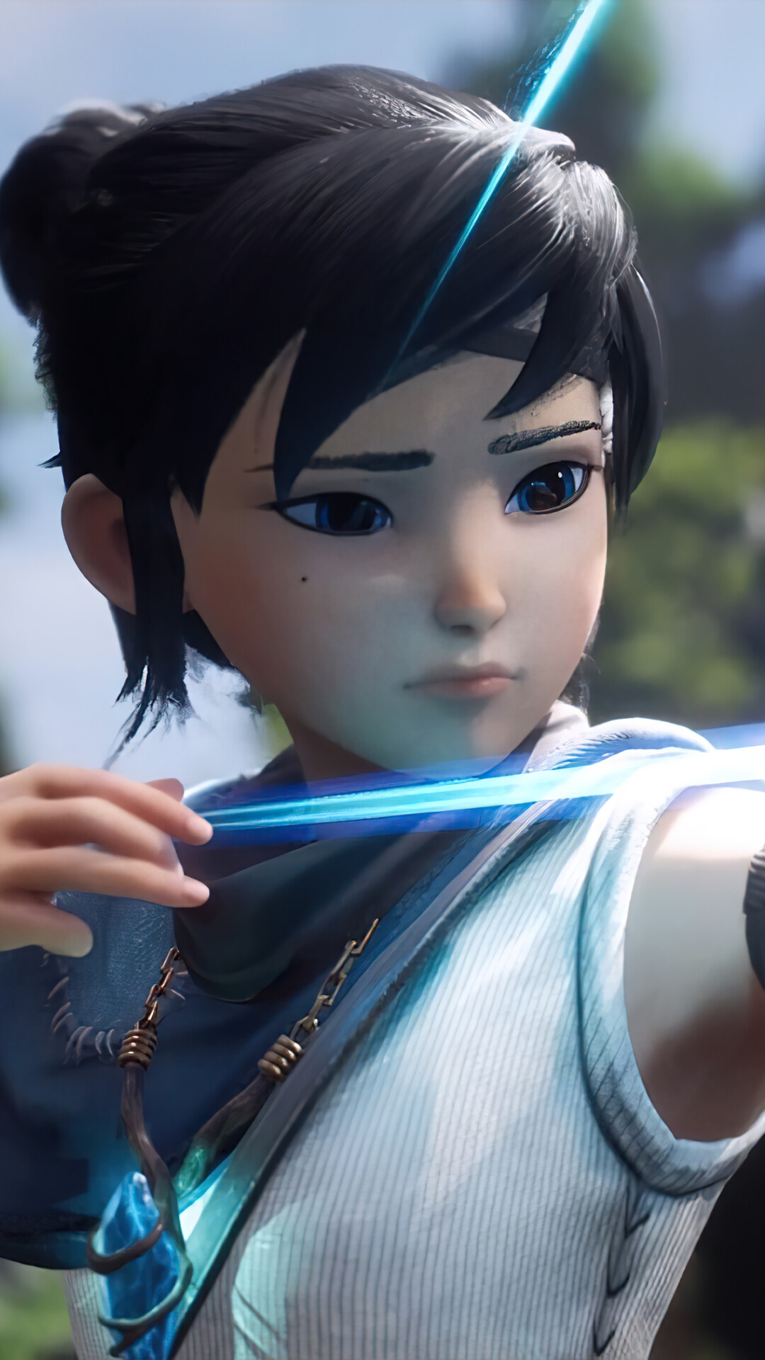 Kena from Kena: Bridge of Spirits HD Phone Wallpaper