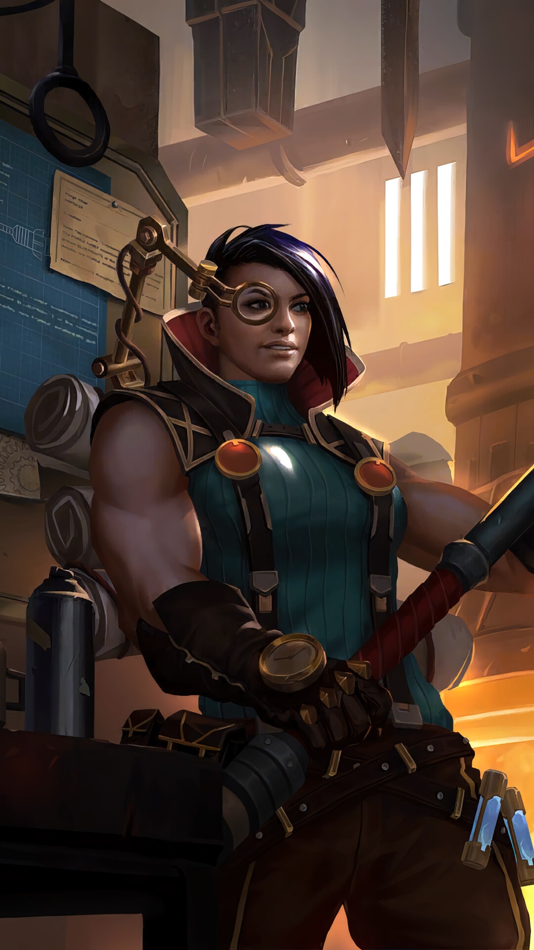 Vi from Legends of Runeterra HD Phone Wallpaper