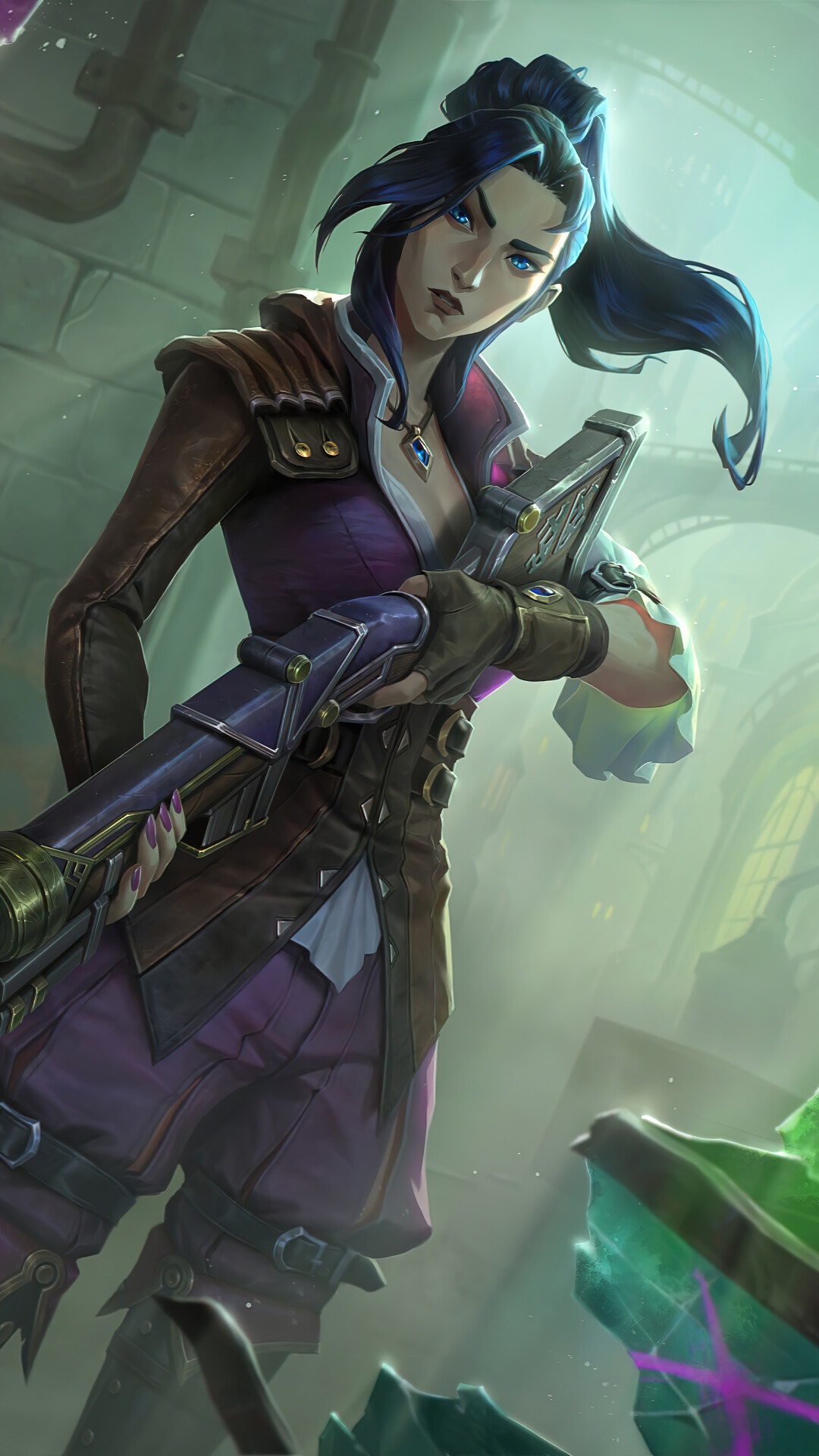 Caitlyn from League of Legends HD Phone Wallpaper