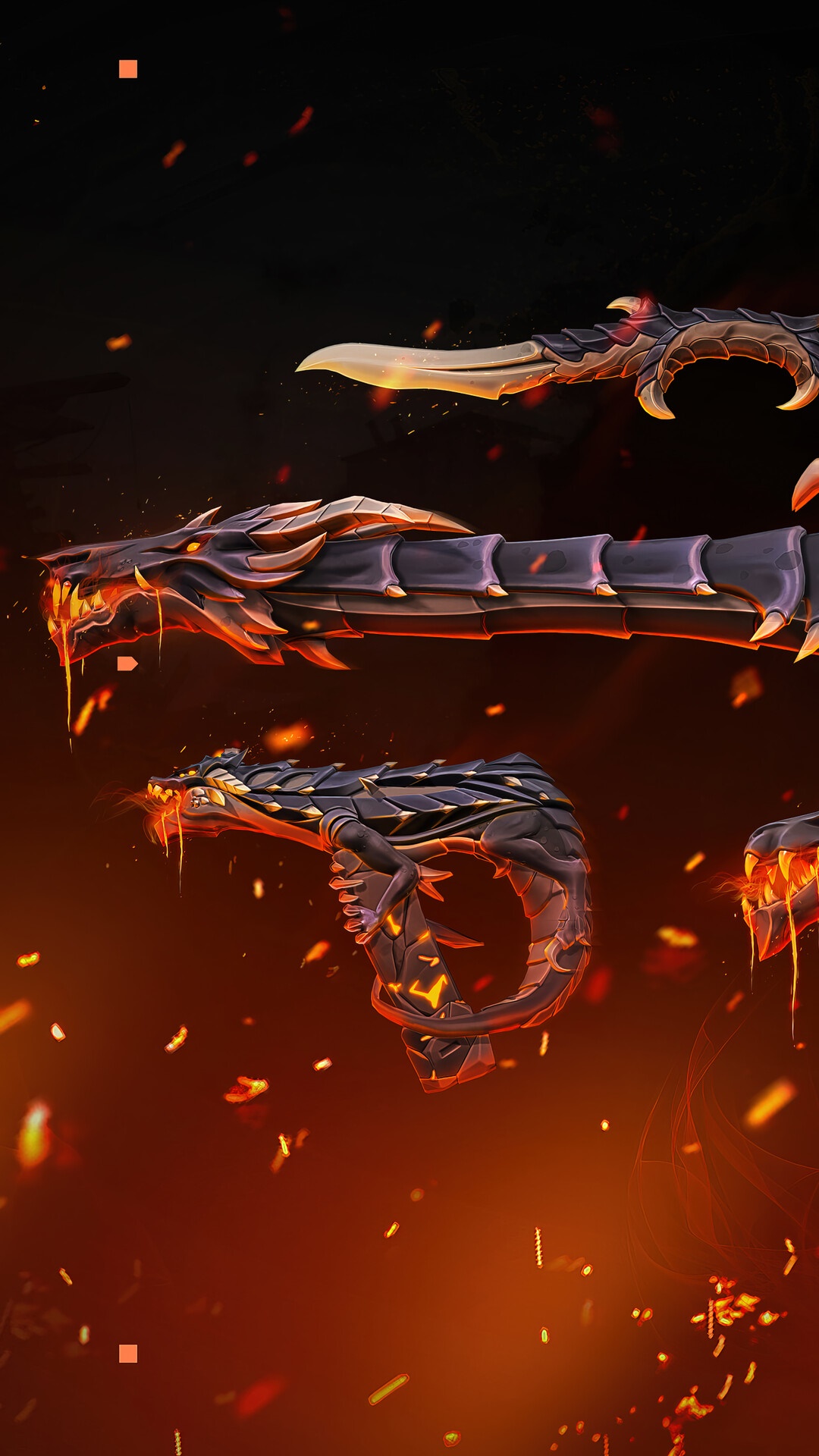 Valorant Dragon-themed weapon skins HD Phone Wallpaper