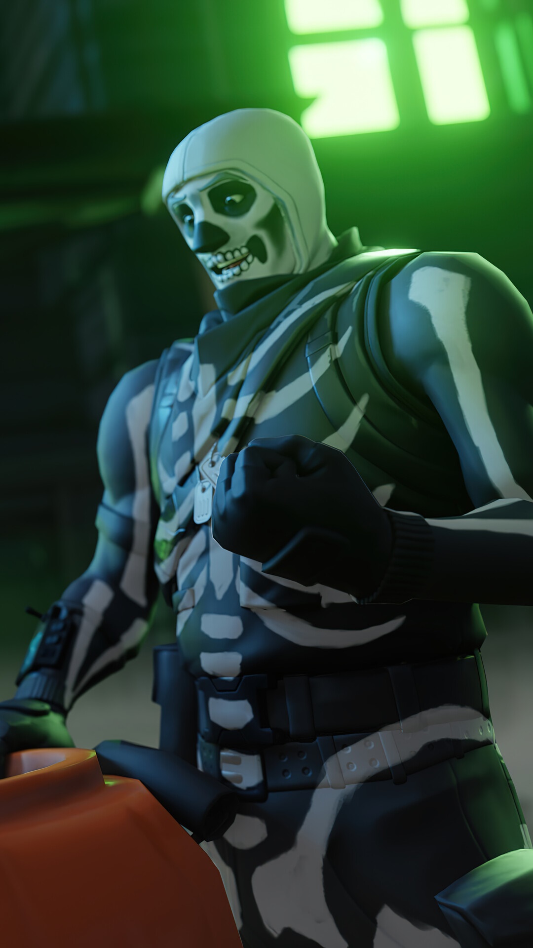 Skull Trooper from Fortnite HD Phone Wallpaper