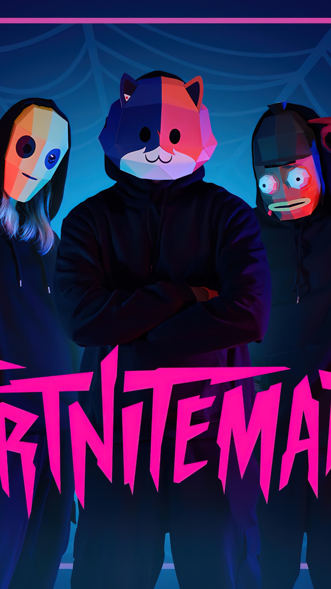 Fortnite characters wearing masks HD Phone Wallpaper