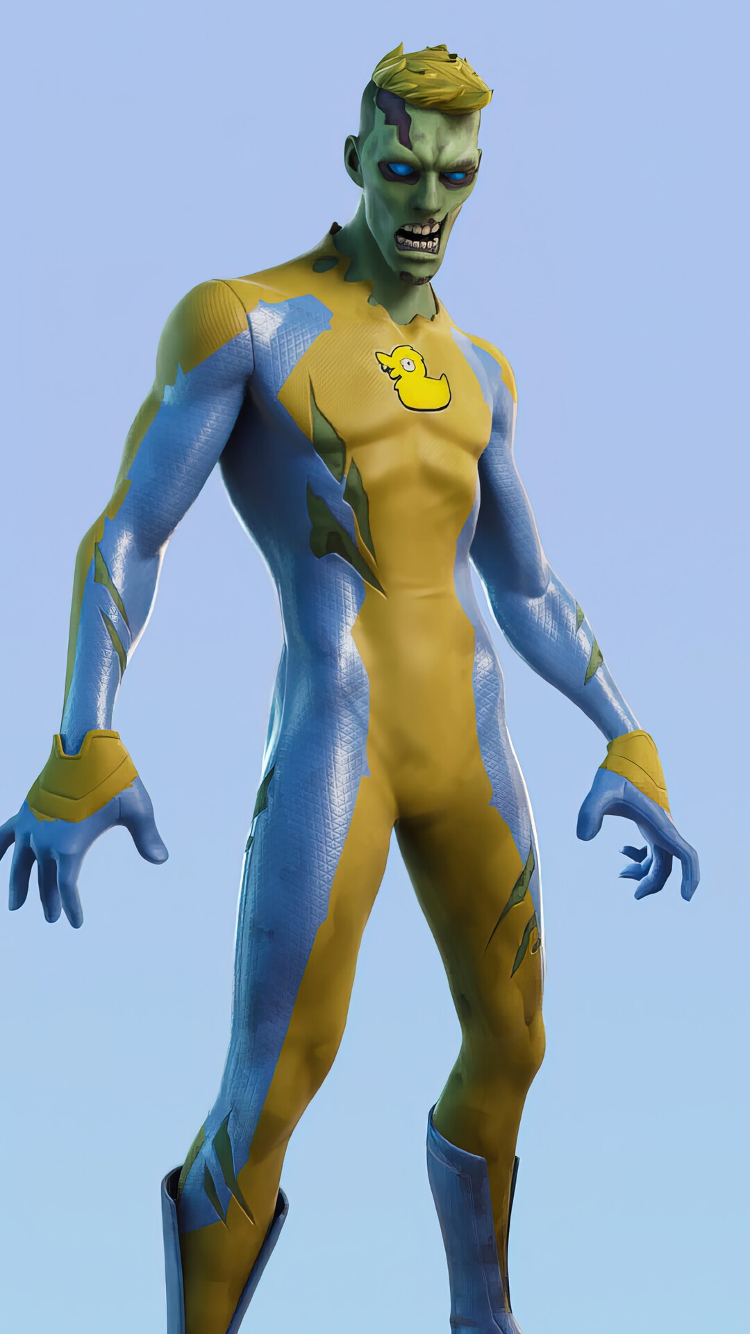 Fortnite Zombie character with duck emblem HD Phone Wallpaper