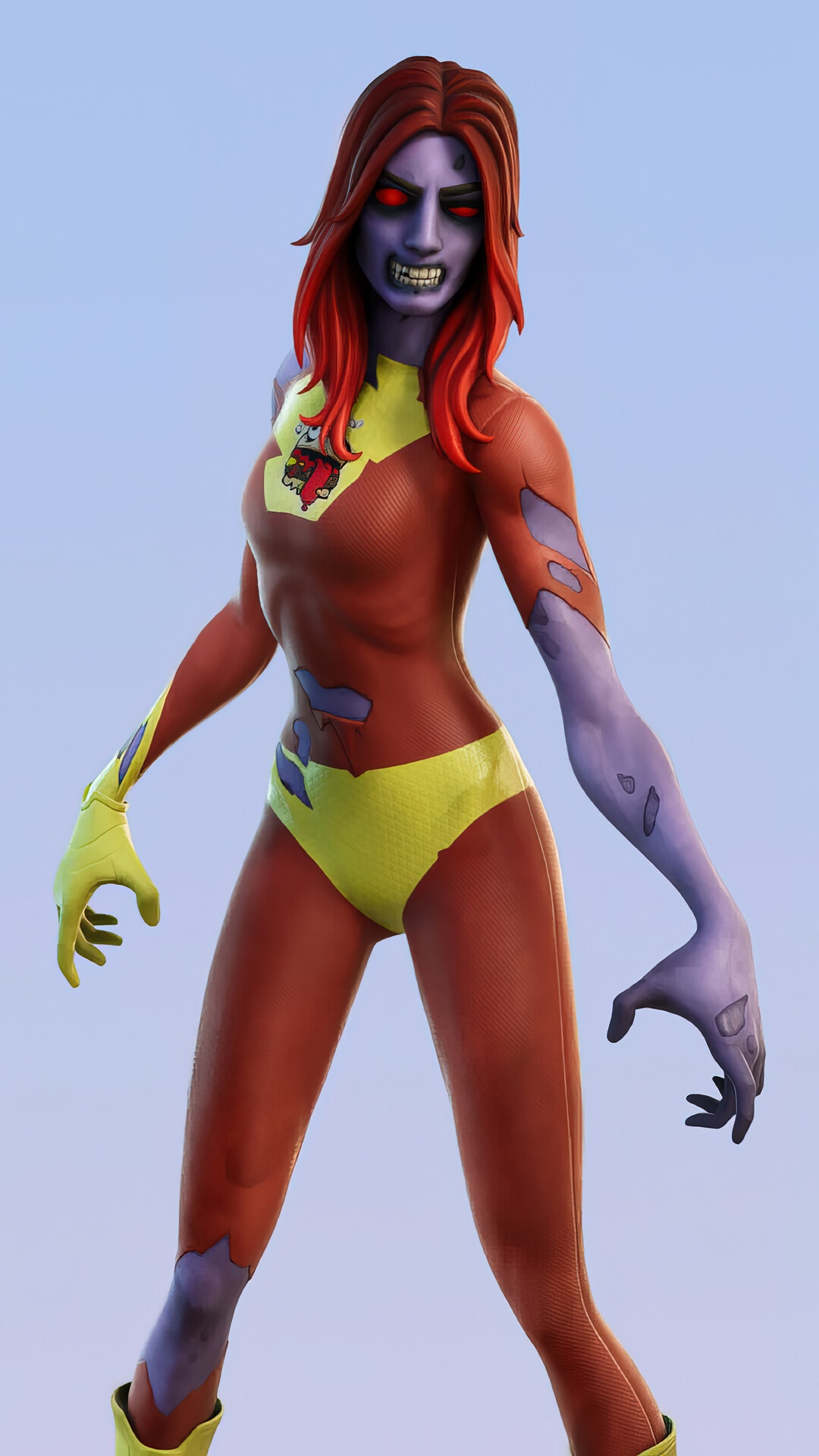 Zombie character from Fortnite HD Phone Wallpaper