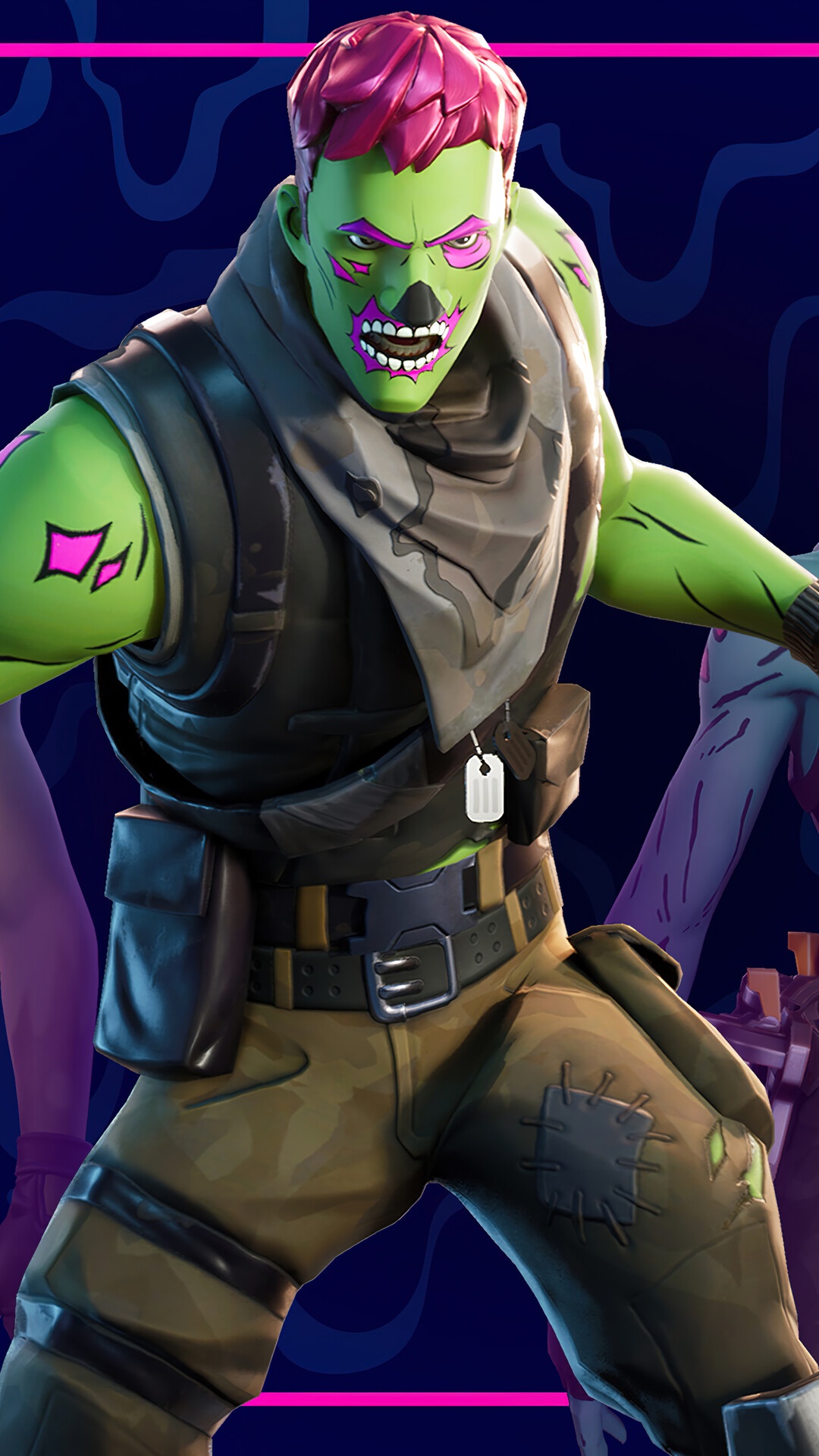 Fortnite Zombie Character HD Phone Wallpaper