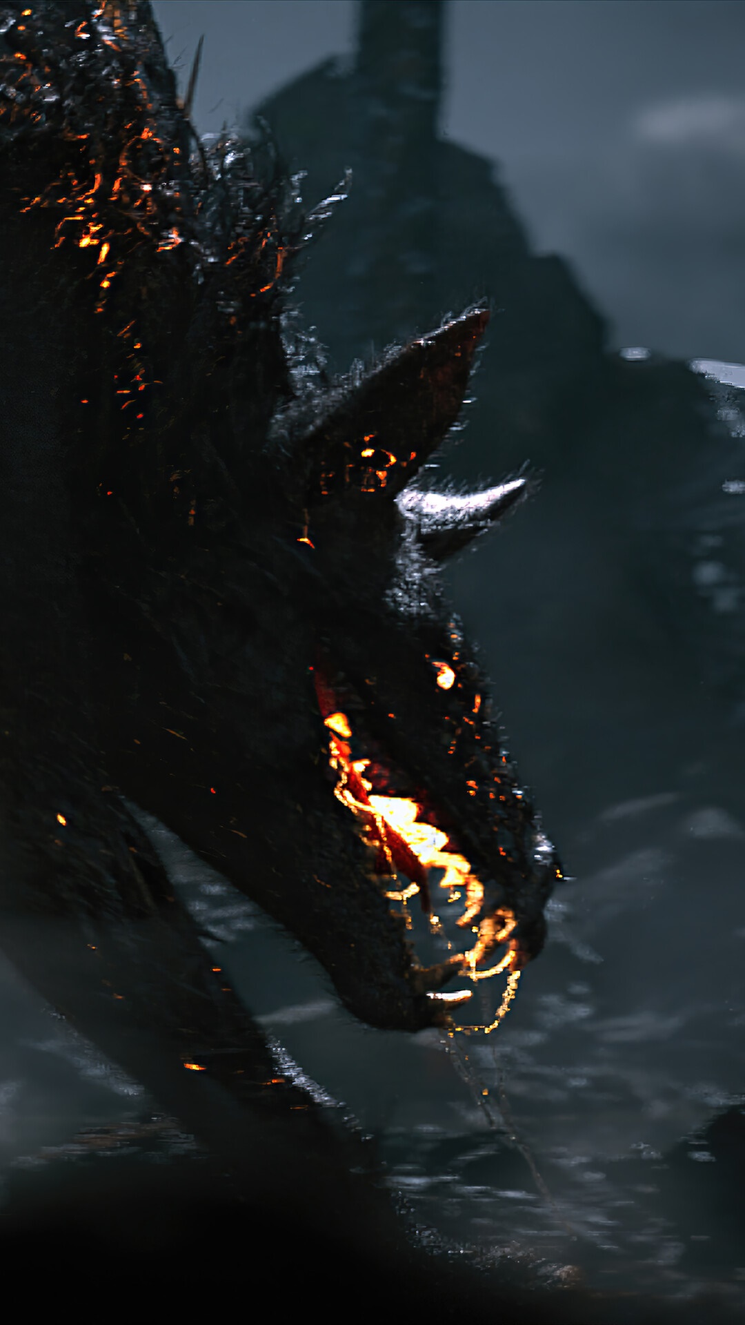 Fiery creature from Forspoken HD Phone Wallpaper
