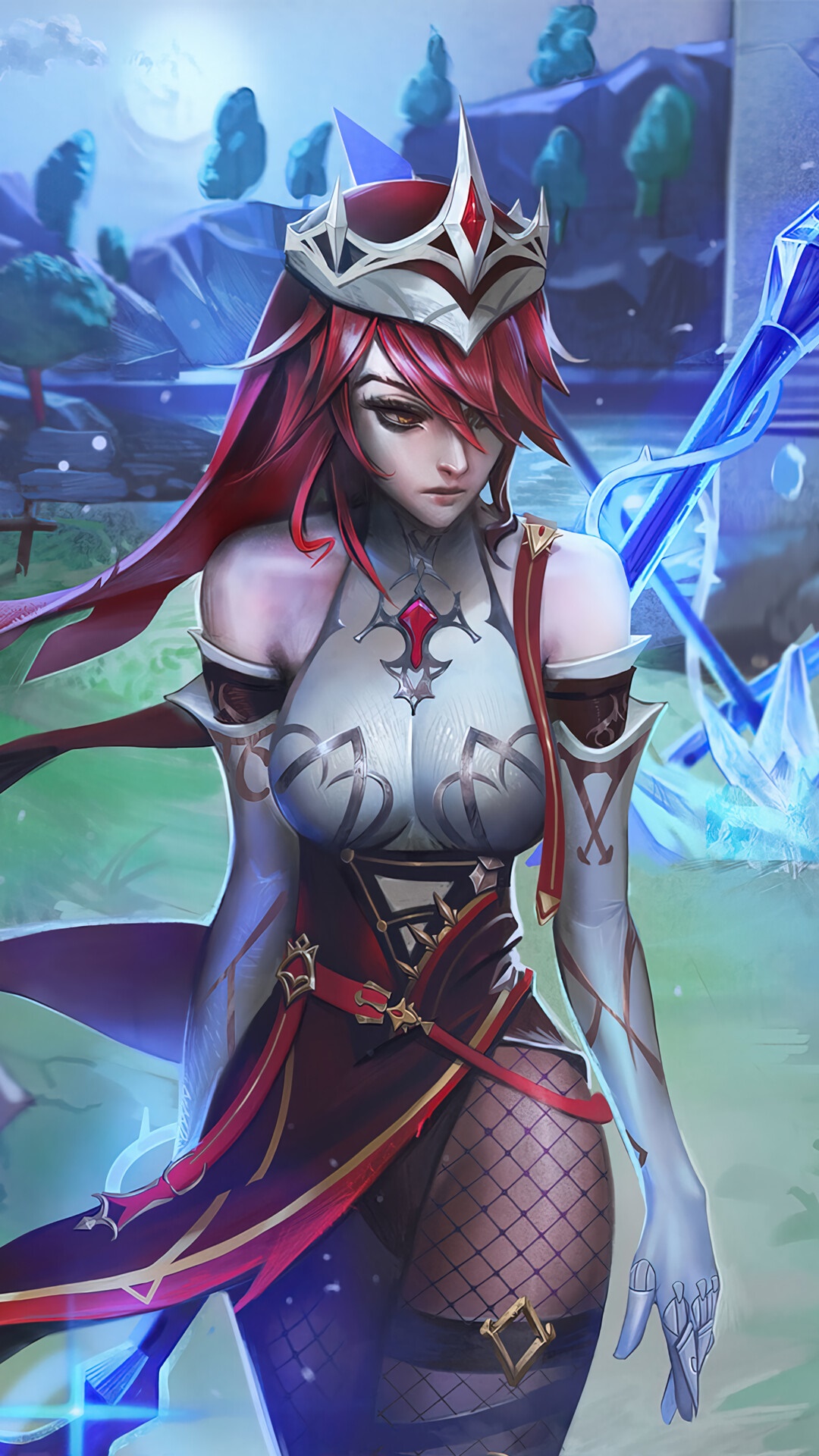 Rosaria from Genshin Impact HD Phone Wallpaper