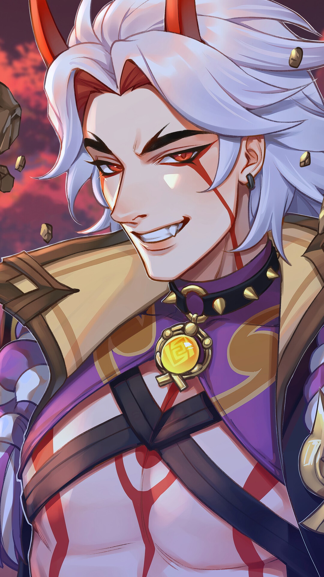 Arataki Itto from Genshin Impact HD Phone Wallpaper