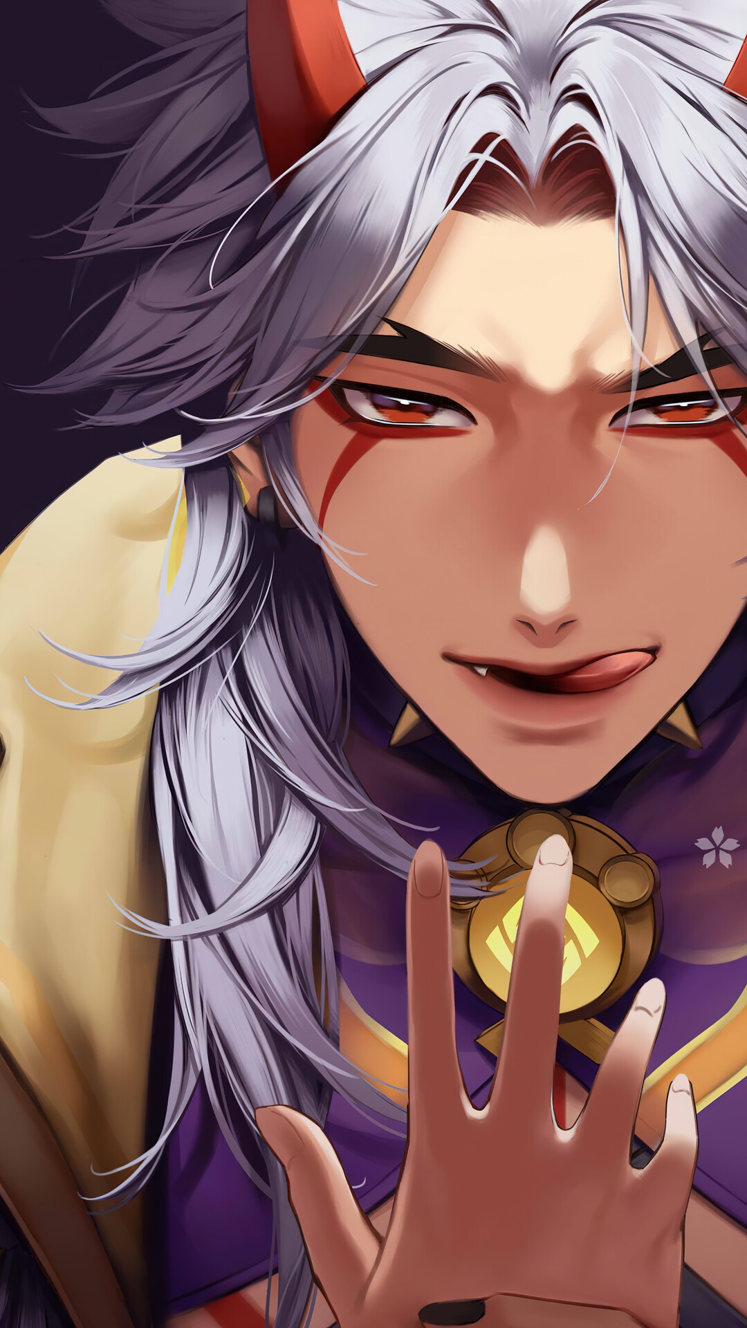 Arataki Itto from Genshin Impact HD Phone Wallpaper