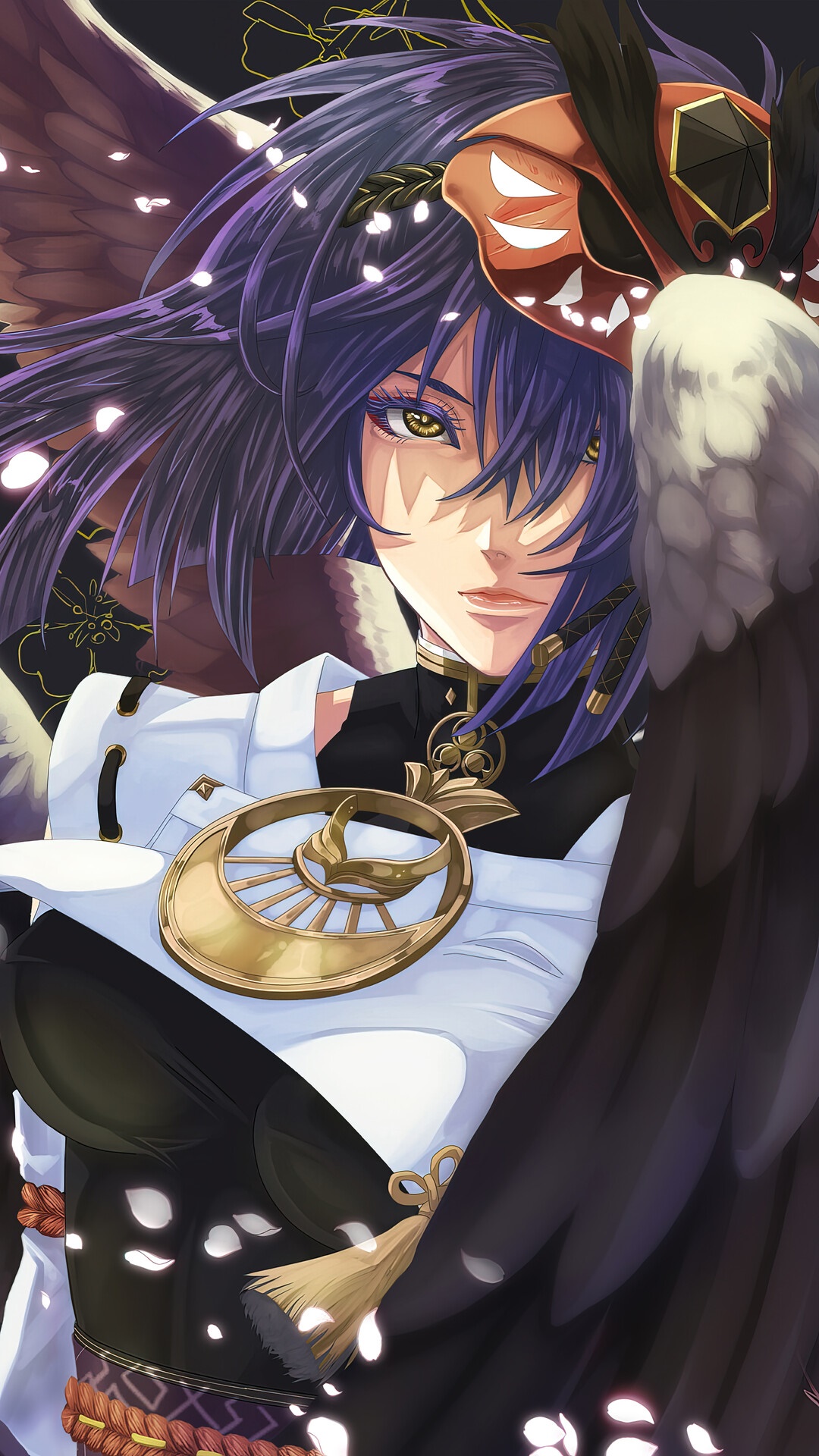 Kujou Sara from Genshin Impact HD Phone Wallpaper
